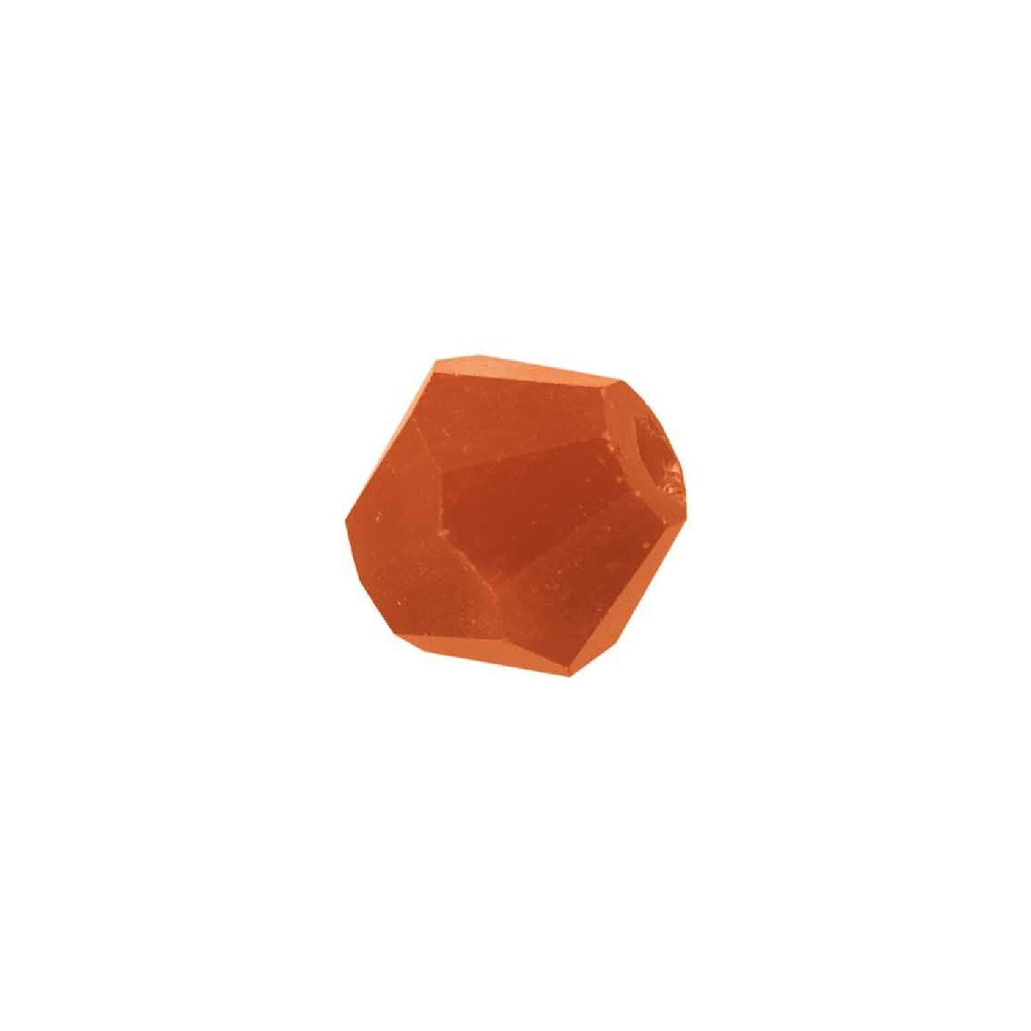 Glasschliff-Perlen Raute, 6 mm, 12 Stk, Orange Opak