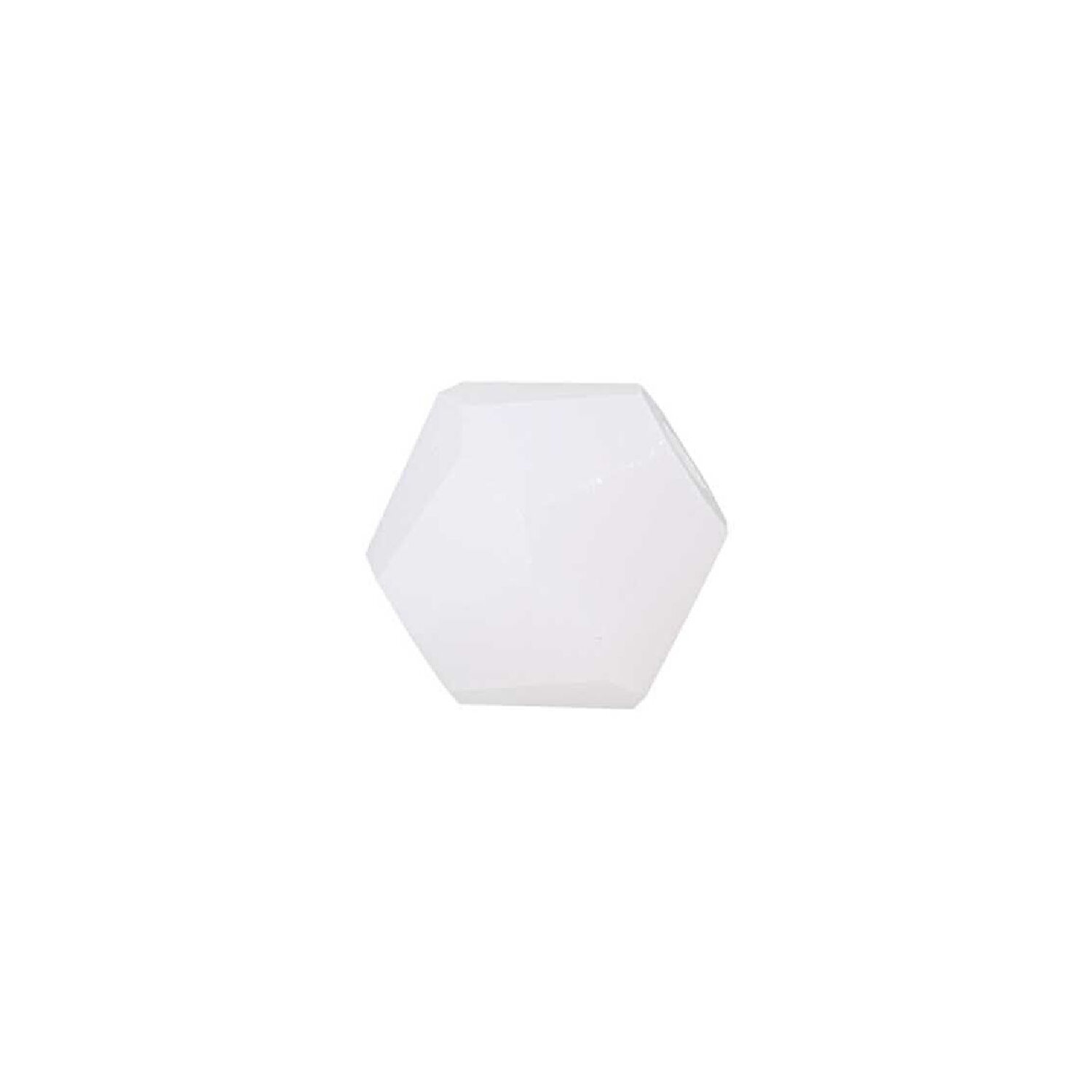 Glasschliff-Perlen Raute, 6 mm, 12 Stk, Rosa Milchig