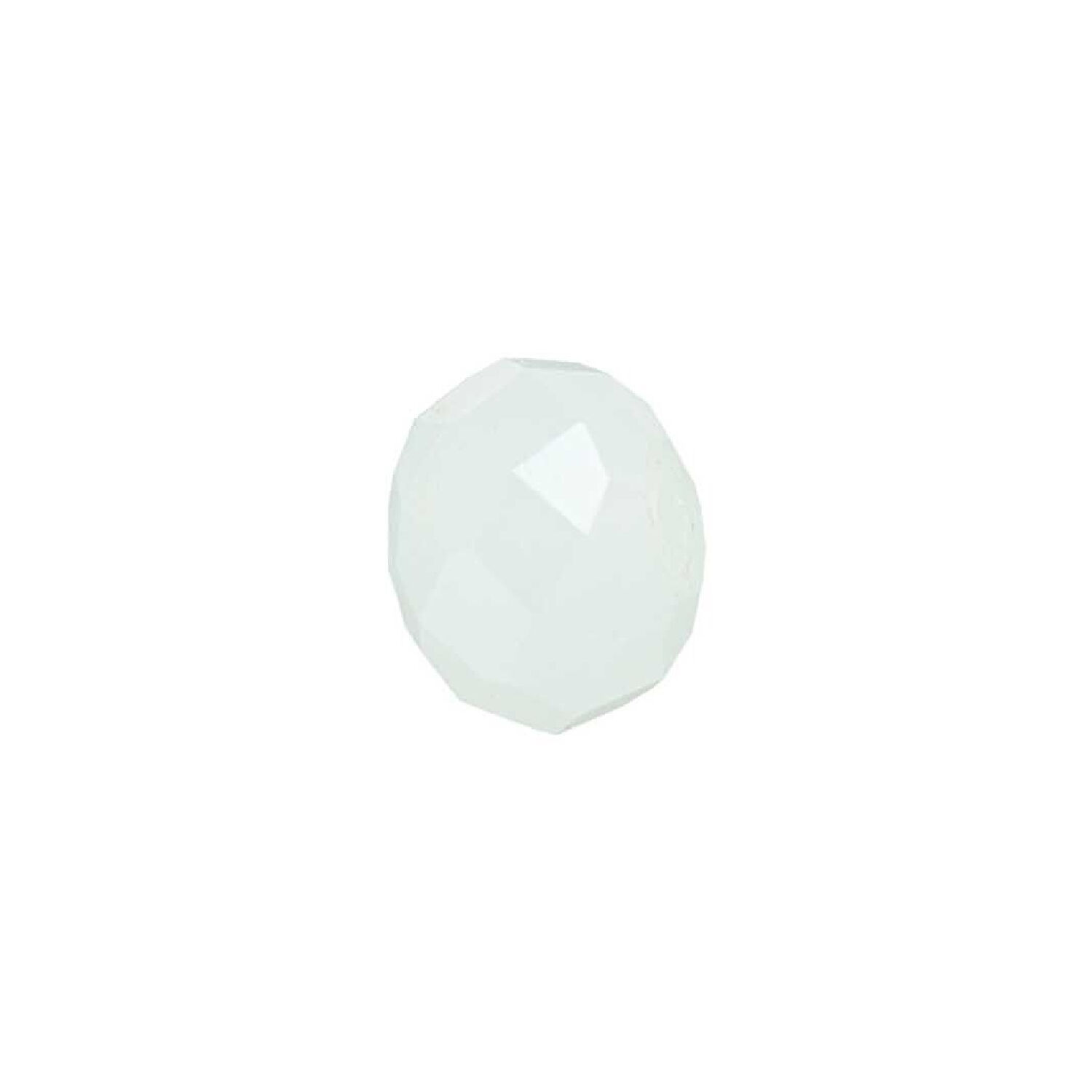 Glasschliff-Diskus Perle, 6 mm, 12 Stk, Mint Milchig
