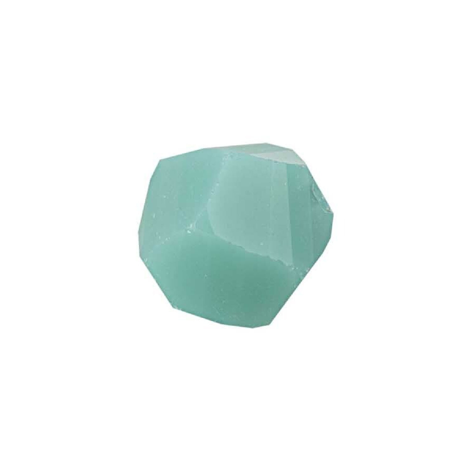 Glasschliff-Kandis Perle, 6 mm, 12 Stk, Trkis Opak