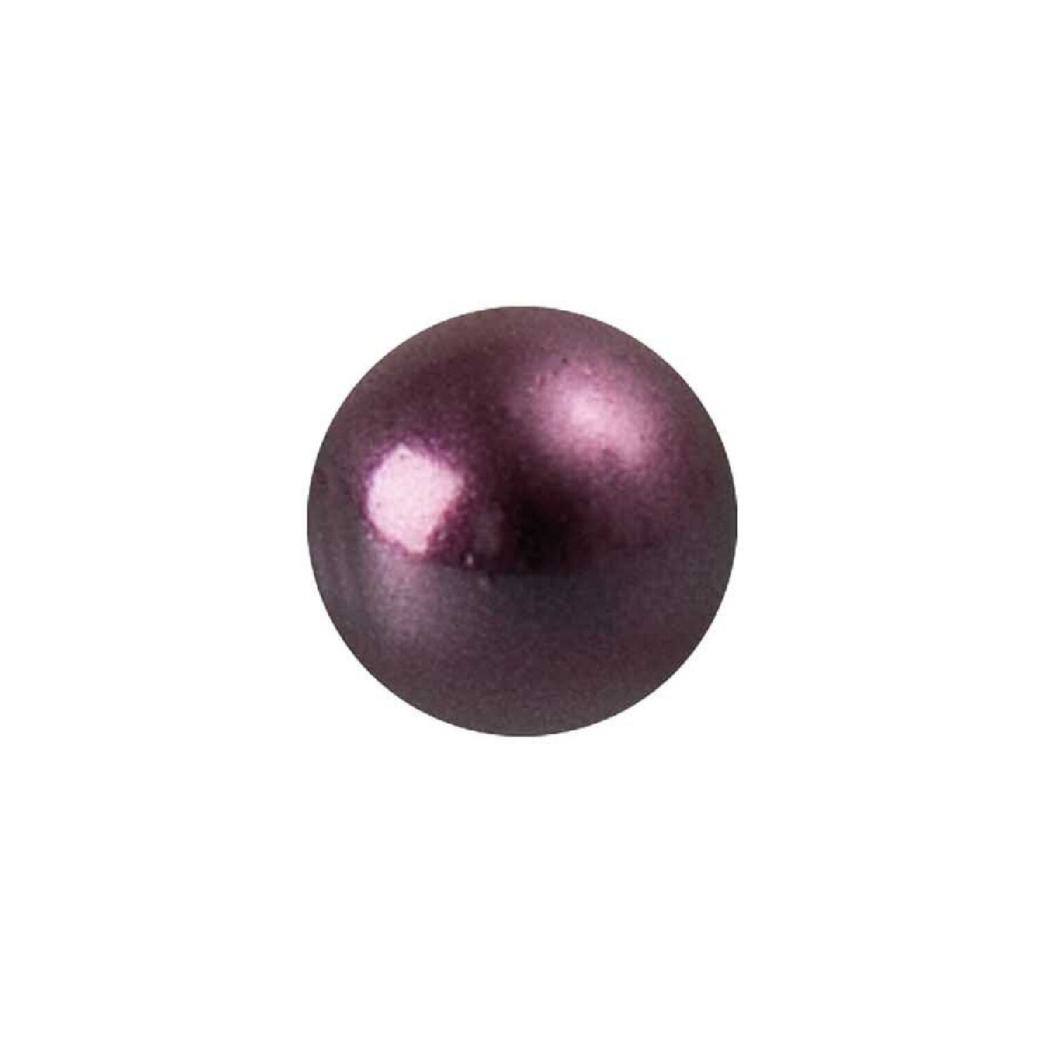 Renaissance Glasperle, rund, 3 mm, 120 Stk, Aubergine