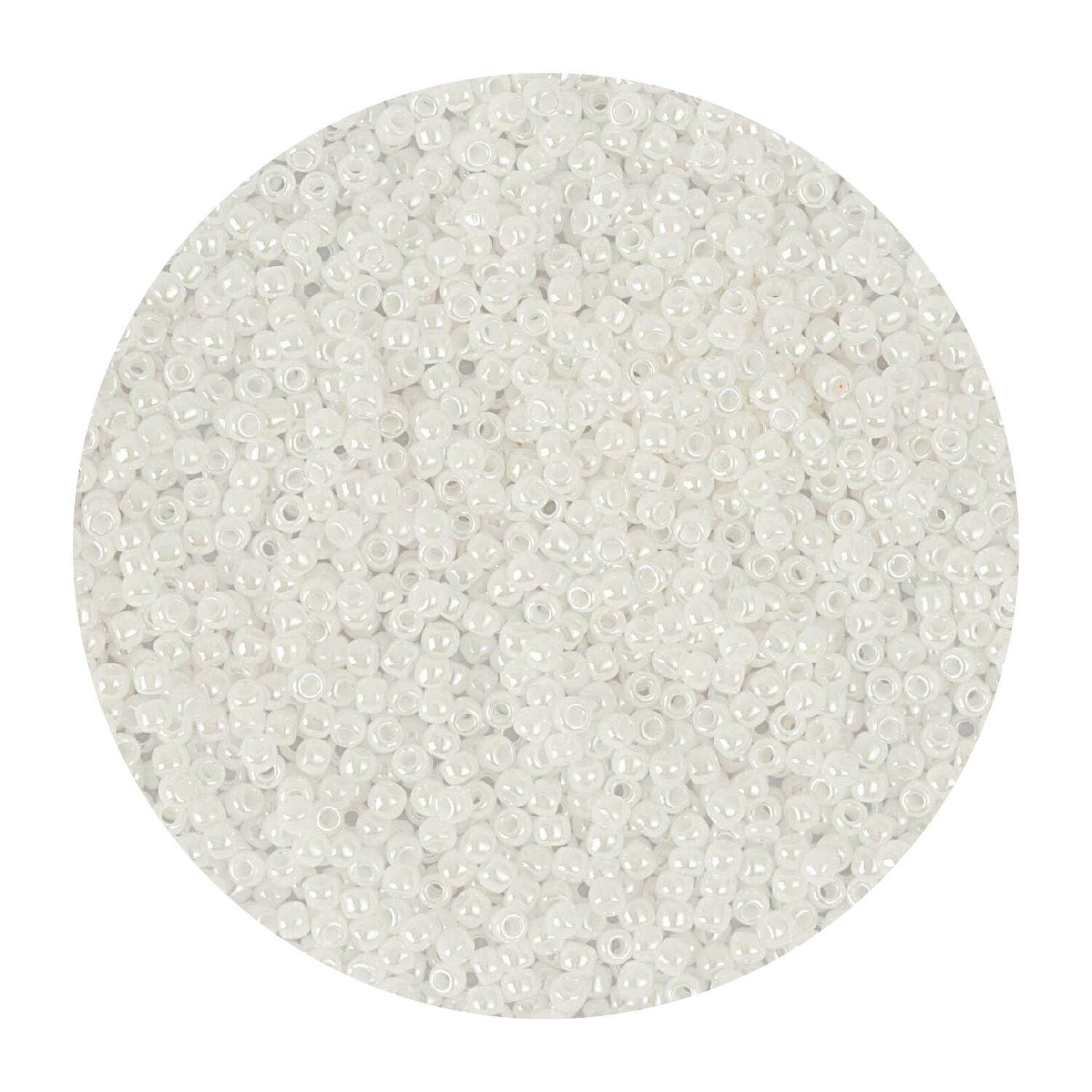 Rocailles-Perlen Itoshii, 2,2 mm, 12 g, Wei Opak