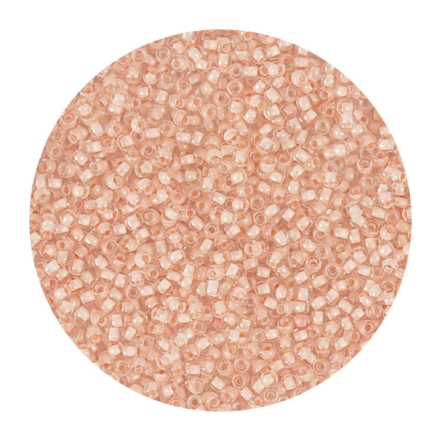 Rocailles-Perlen Itoshii, 2,2 mm, 12 g, Rosa Transparent