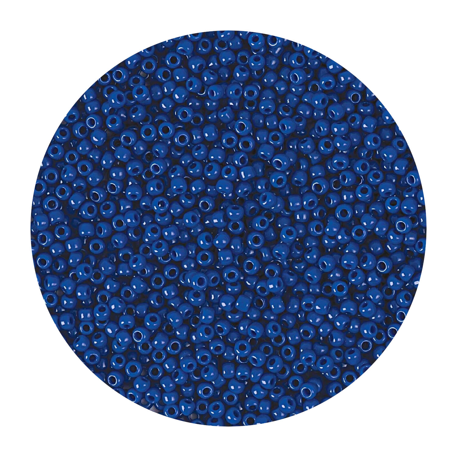 Rocailles-Perlen Itoshii, 2,2 mm, 12 g, Blau Opak
