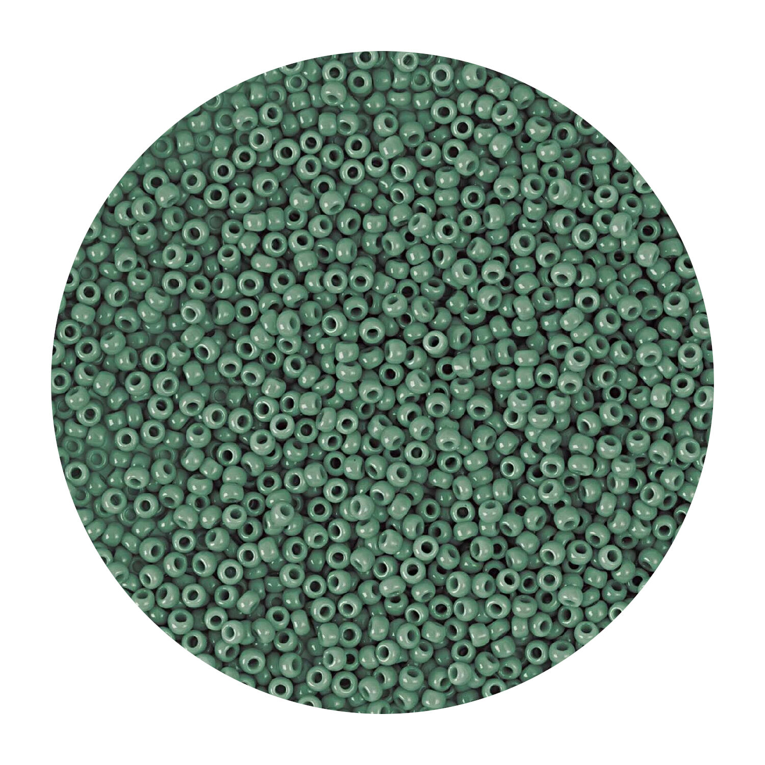 Rocailles-Perlen Itoshii, 2,2 mm, 12 g, Smaragd Opak
