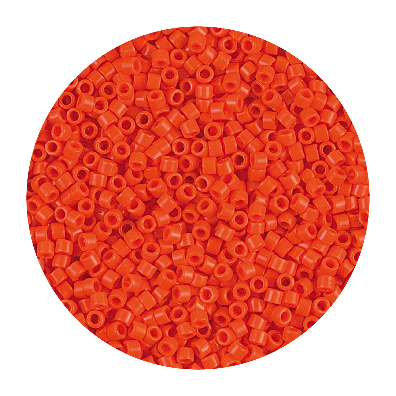 Rocailles-Perlen Itoshii Tube, 2 mm, 7 g, Orange Opak