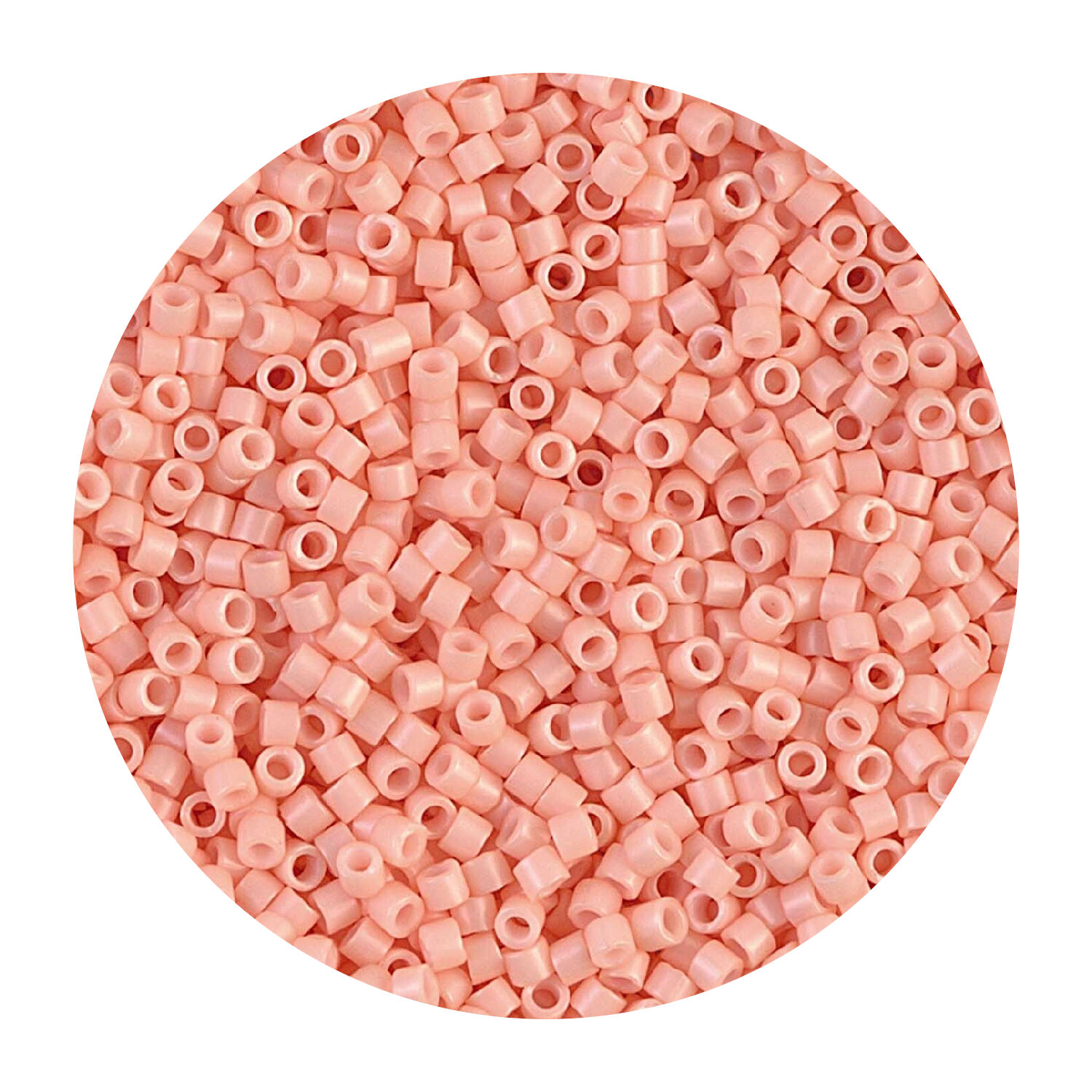 Rocailles-Perlen Itoshii Tube, 2 mm, 7 g, Rosa Opak