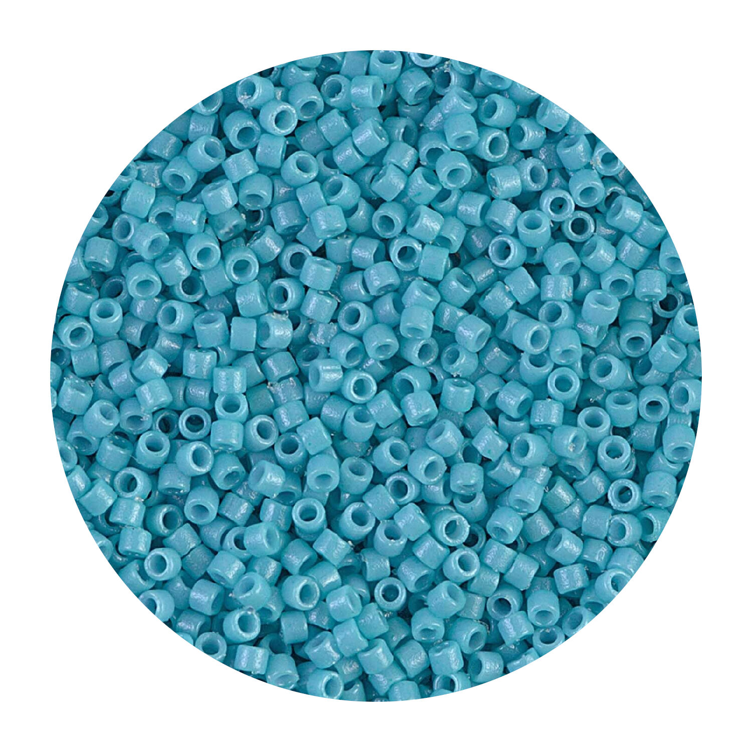 Rocailles-Perlen Itoshii Tube, 2 mm, 7 g, Mint Opak