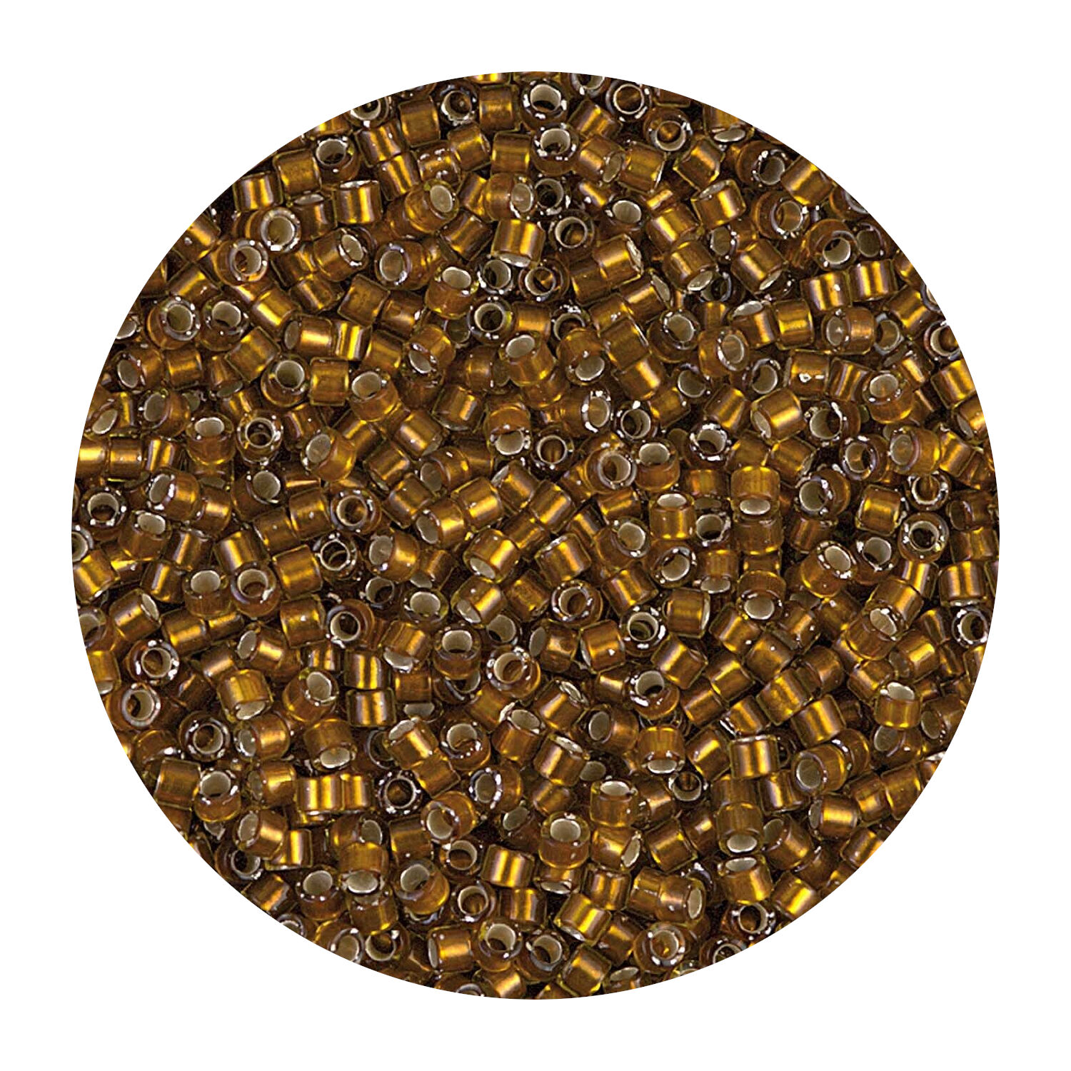 Rocailles-Perlen Itoshii Tube, 2 mm, 7 g, Gold Metallic