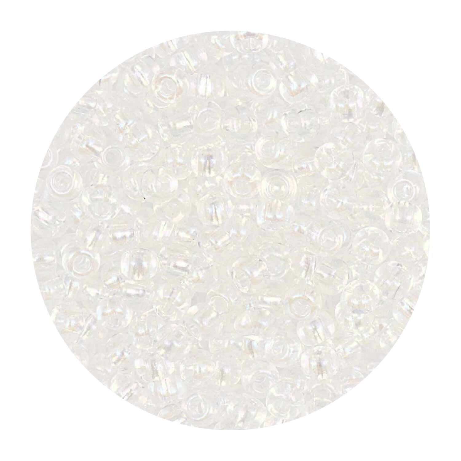 Rocailles-Perlen Itoshii, 2,6 mm, 17 g, Transparent Regenbogen