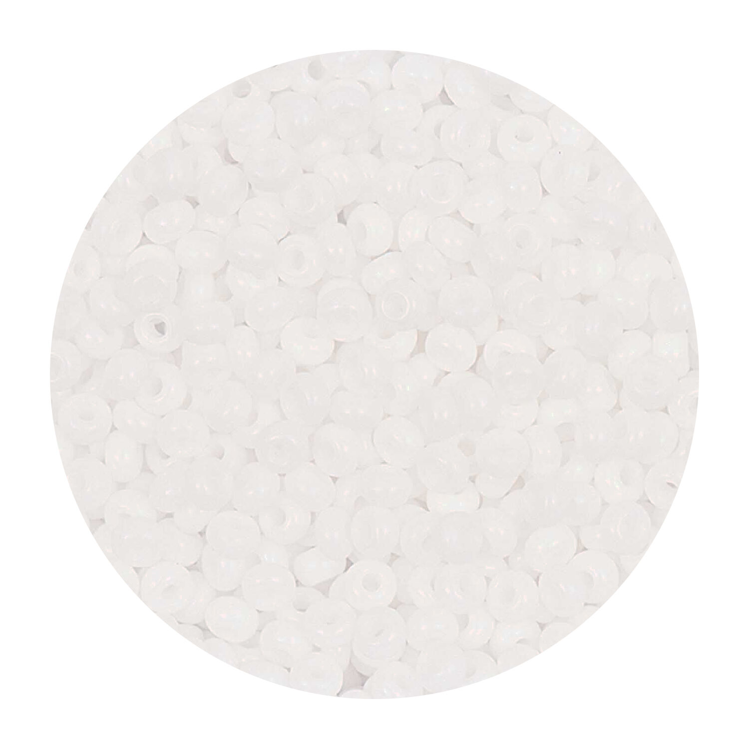 Rocailles-Perlen Itoshii, 2,6 mm, 17 g, Wei Opak