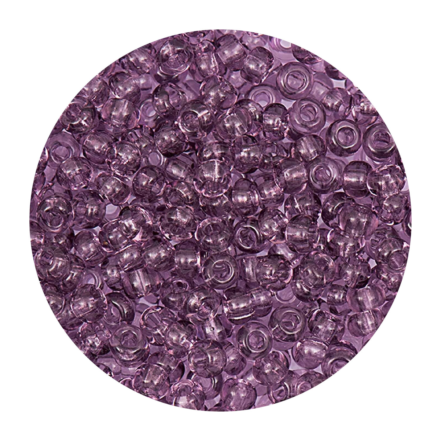 Rocailles-Perlen Itoshii, 2,6 mm, 17 g, Helllila Transparent