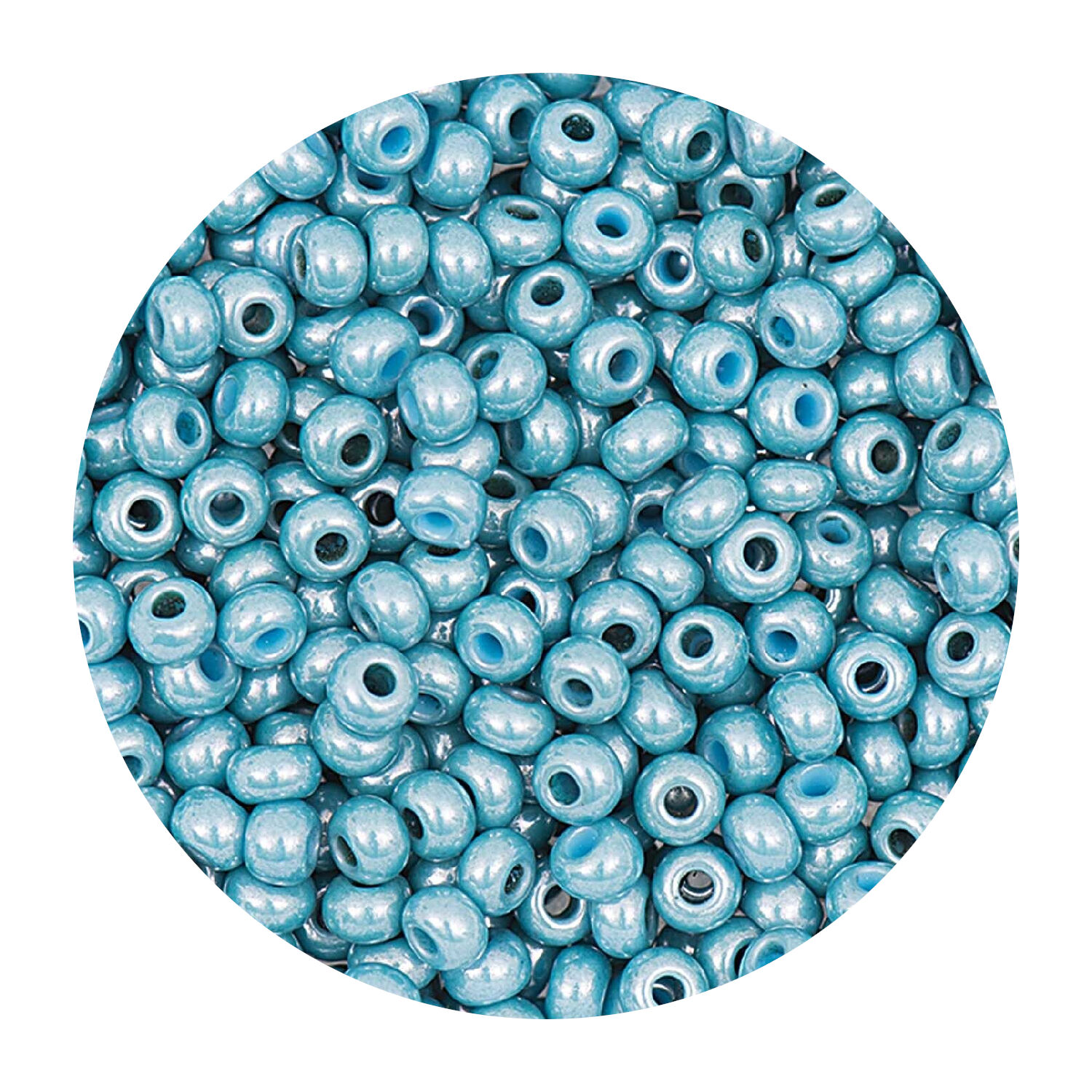 Rocailles-Perlen Itoshii, 2,6 mm, 17 g, Mint Schimmer