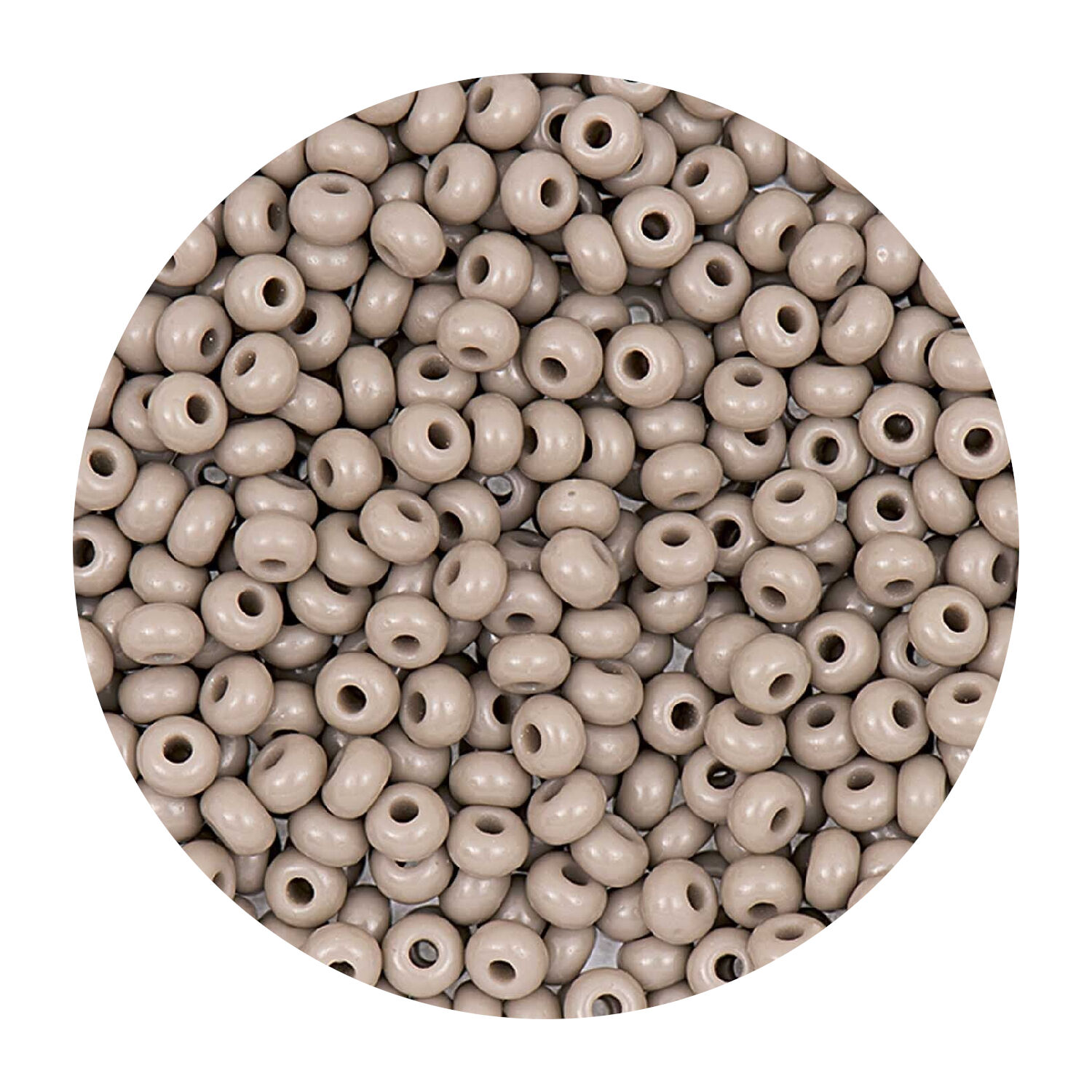Rocailles-Perlen Itoshii, 2,6 mm, 17 g, Grau Opak