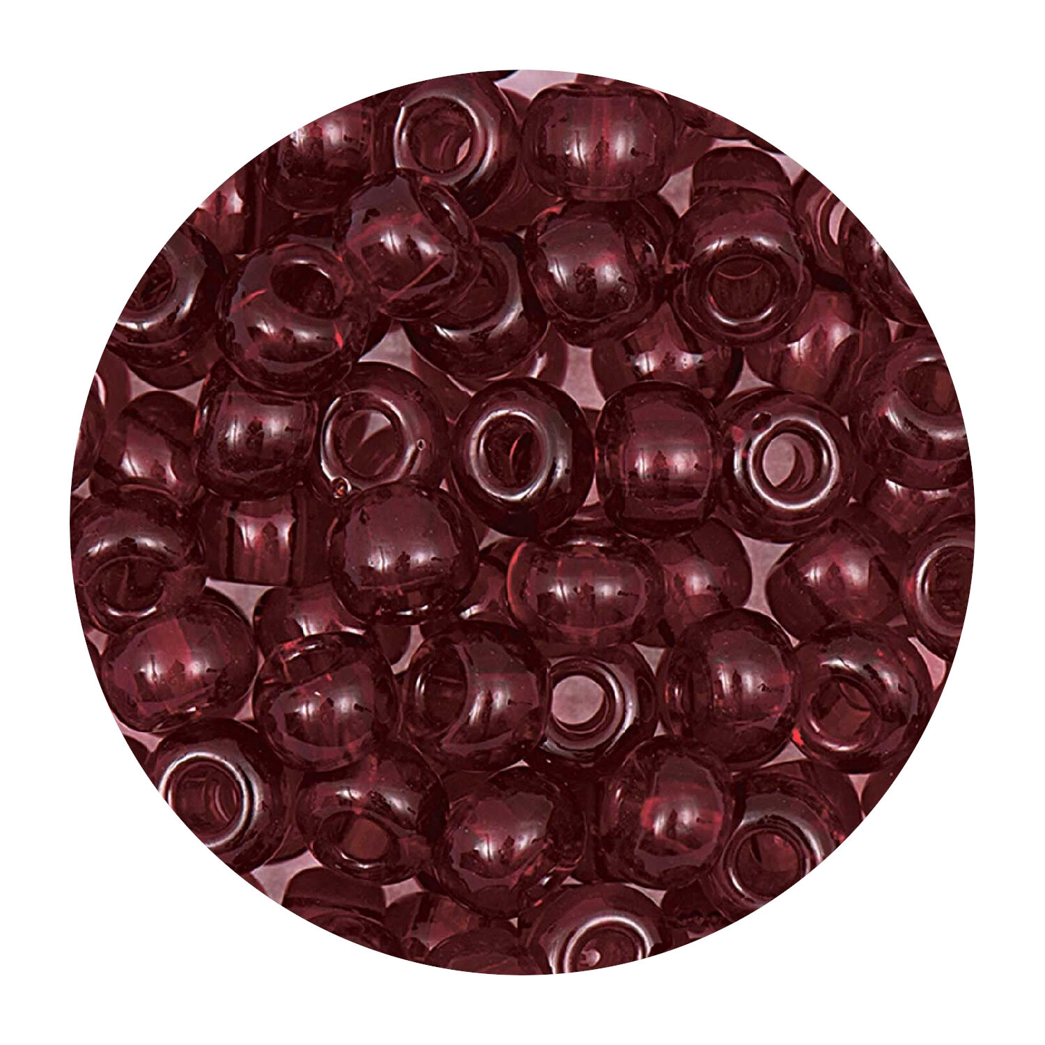 Rocailles-Perlen Itoshii, 4,5 mm, 17 g, Dunkelrot Transparent