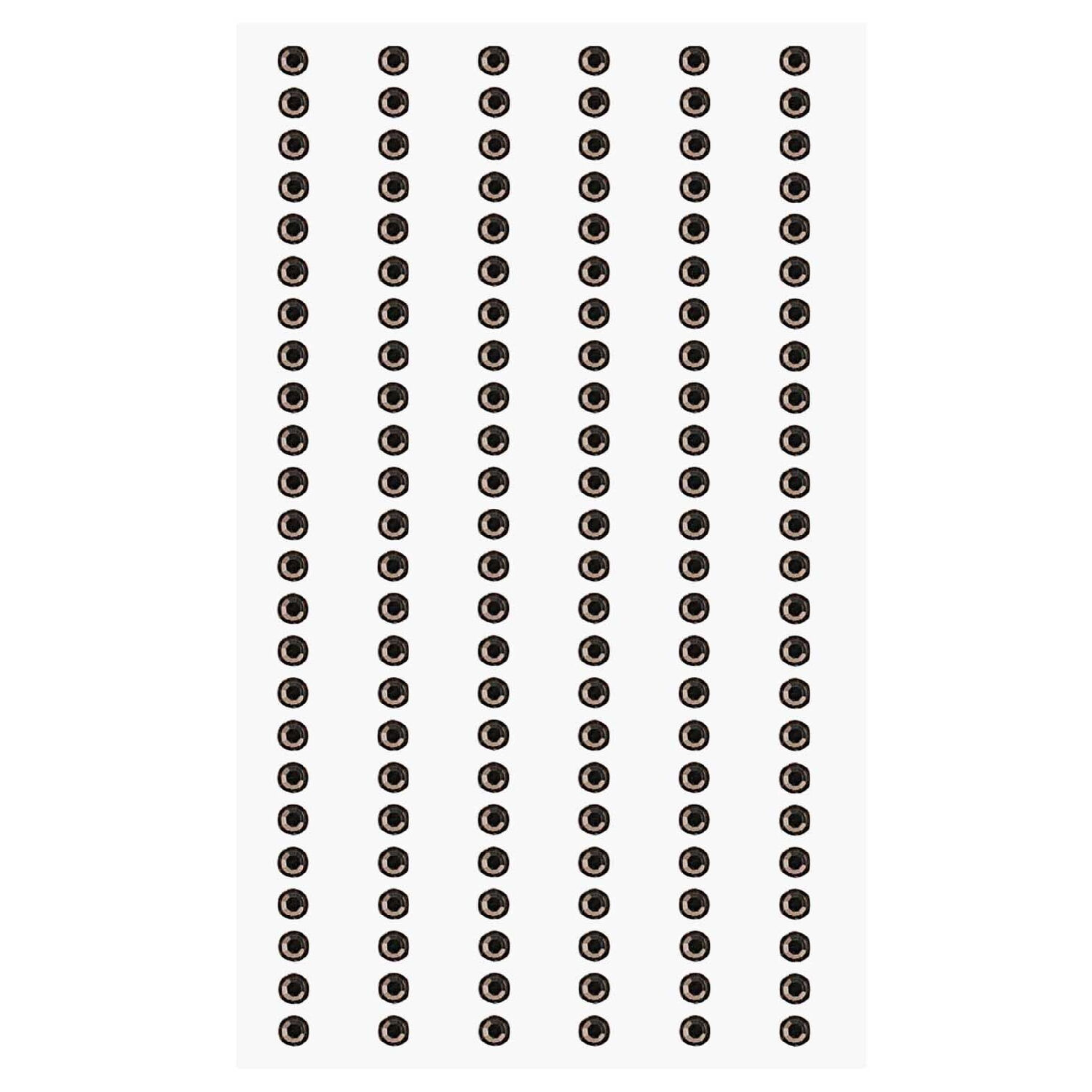 Paper Poetry Strass Sticker, 3 mm, 144 Stck, Taupe