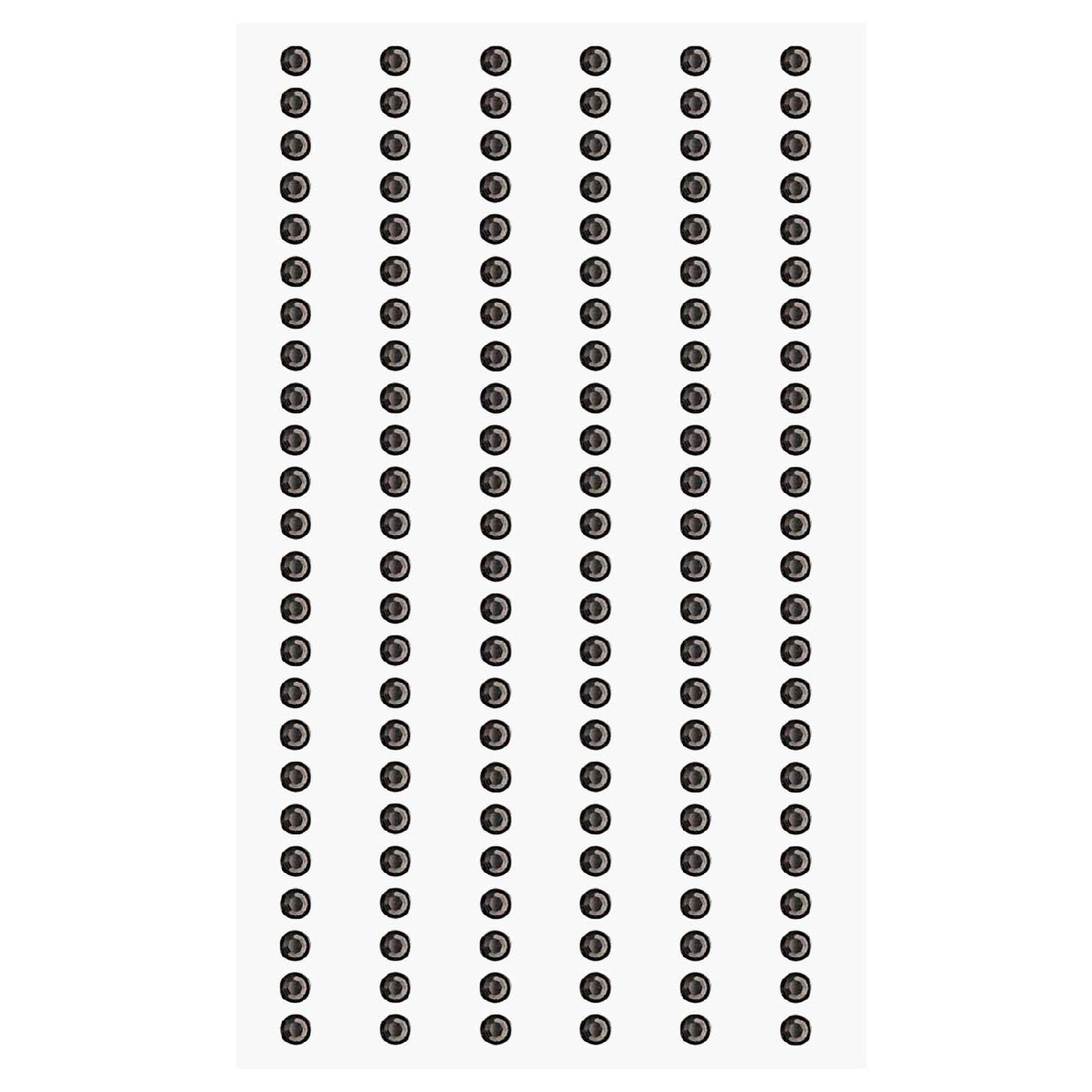 Paper Poetry Strass Sticker, 3 mm, 144 St�ck, Anthrazit