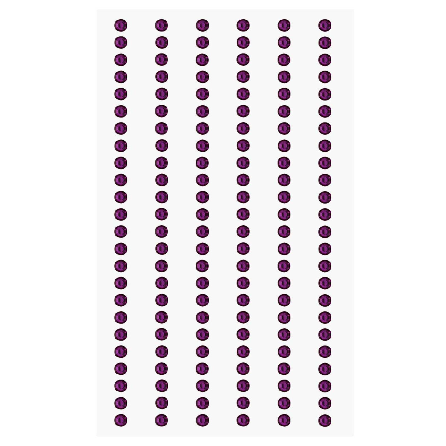 Paper Poetry Strass Sticker, 3 mm, 144 Stck, Violett
