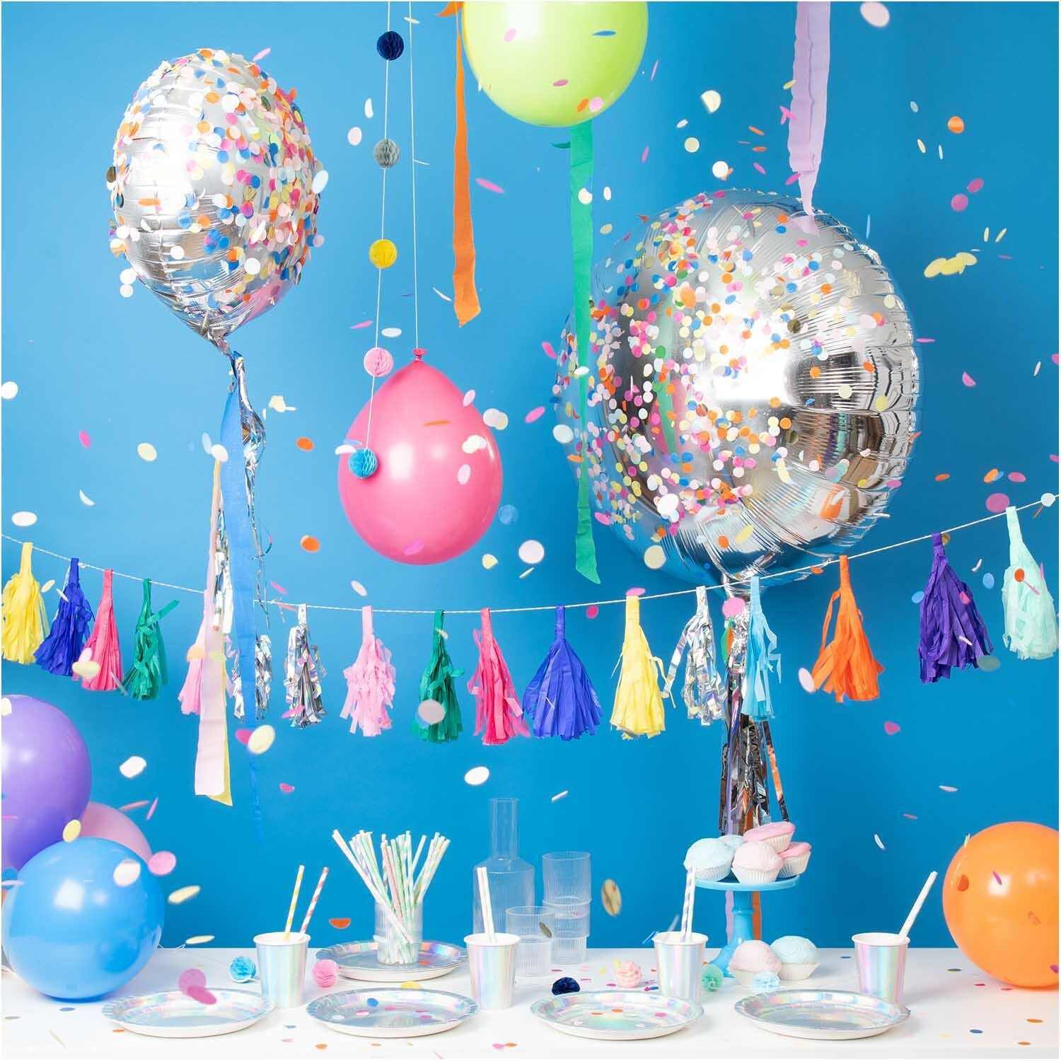 Konfetti rund mit Hot Foil, Party Mix, 20 g Bild 3