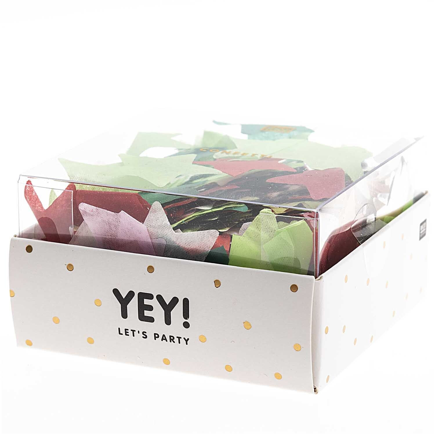 Konfetti Stern mit Hot Foil, Multicolor, 20 g Bild 2