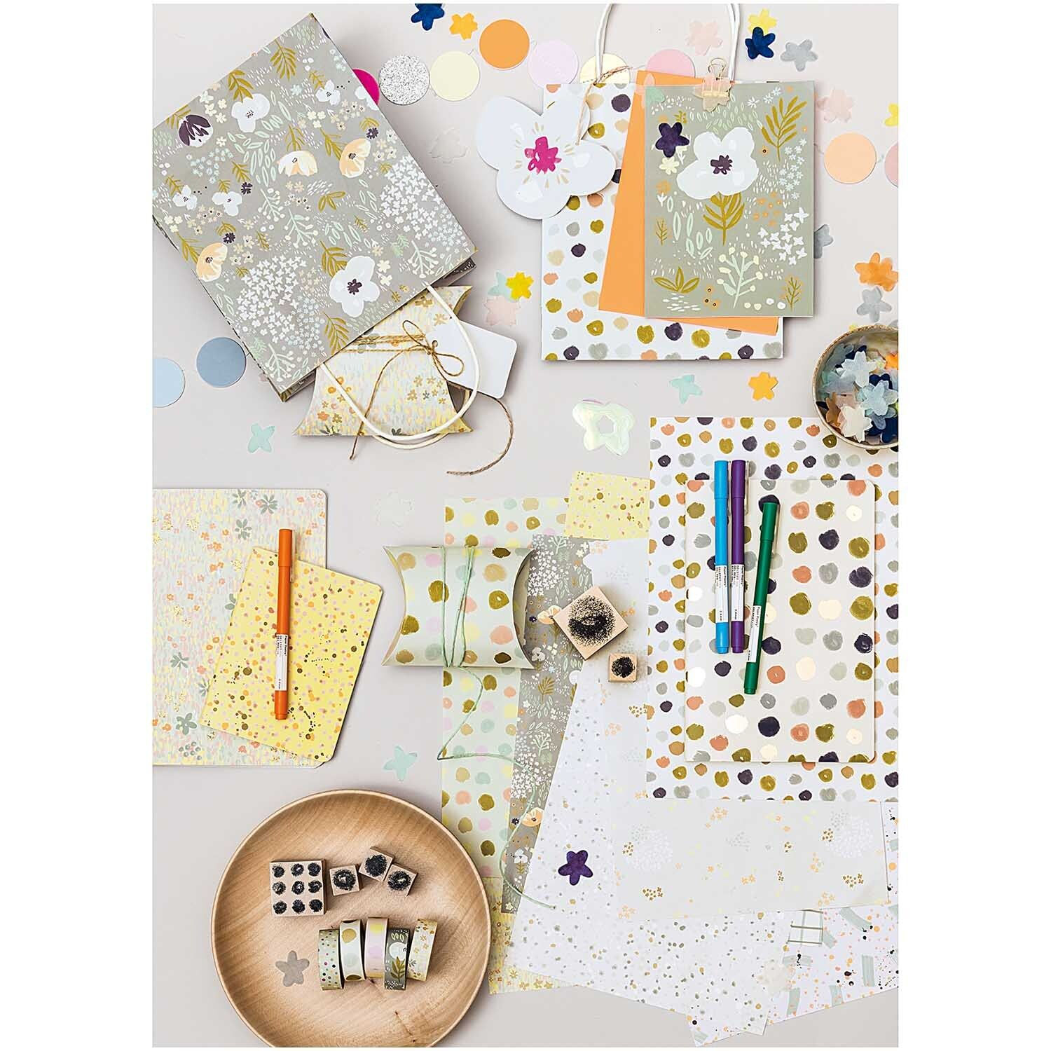 Konfetti Blten mit Metallic-Folie, Blau Mix, 20 g Bild 3