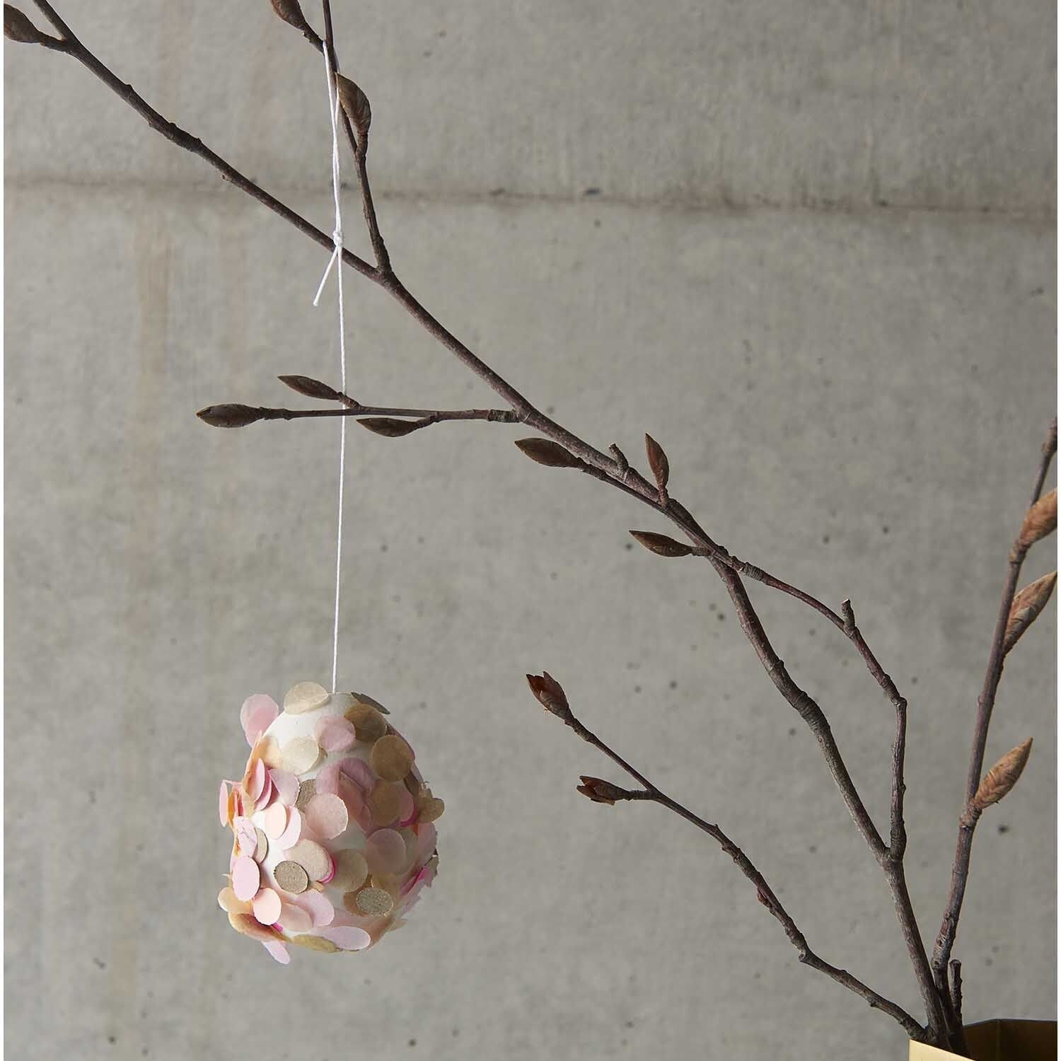 Konfetti rund mit Kraftpapier, Rosa Mix, 20 g Bild 3