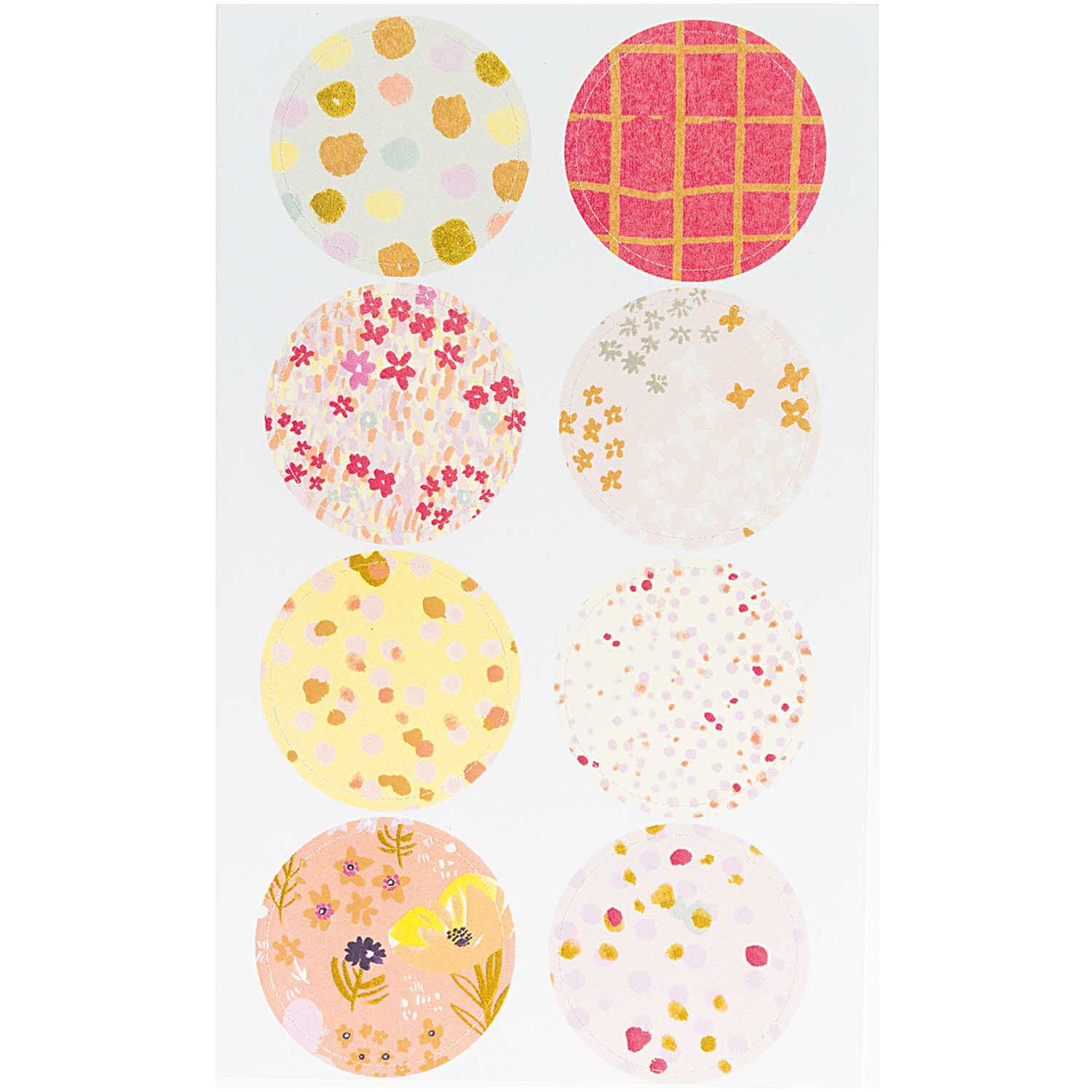 NEU Sticker Crafted Nature, rosa, 4 Blatt Bild 2