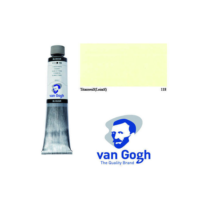 Van Gogh Ölfarbe, 200 ml, Titanweiß(Leinöl)