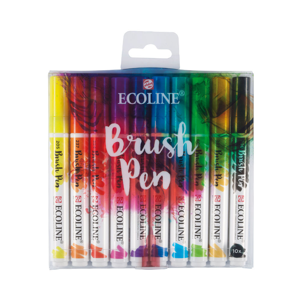 Talens Ecoline Brush Pen Set, 10 Stck