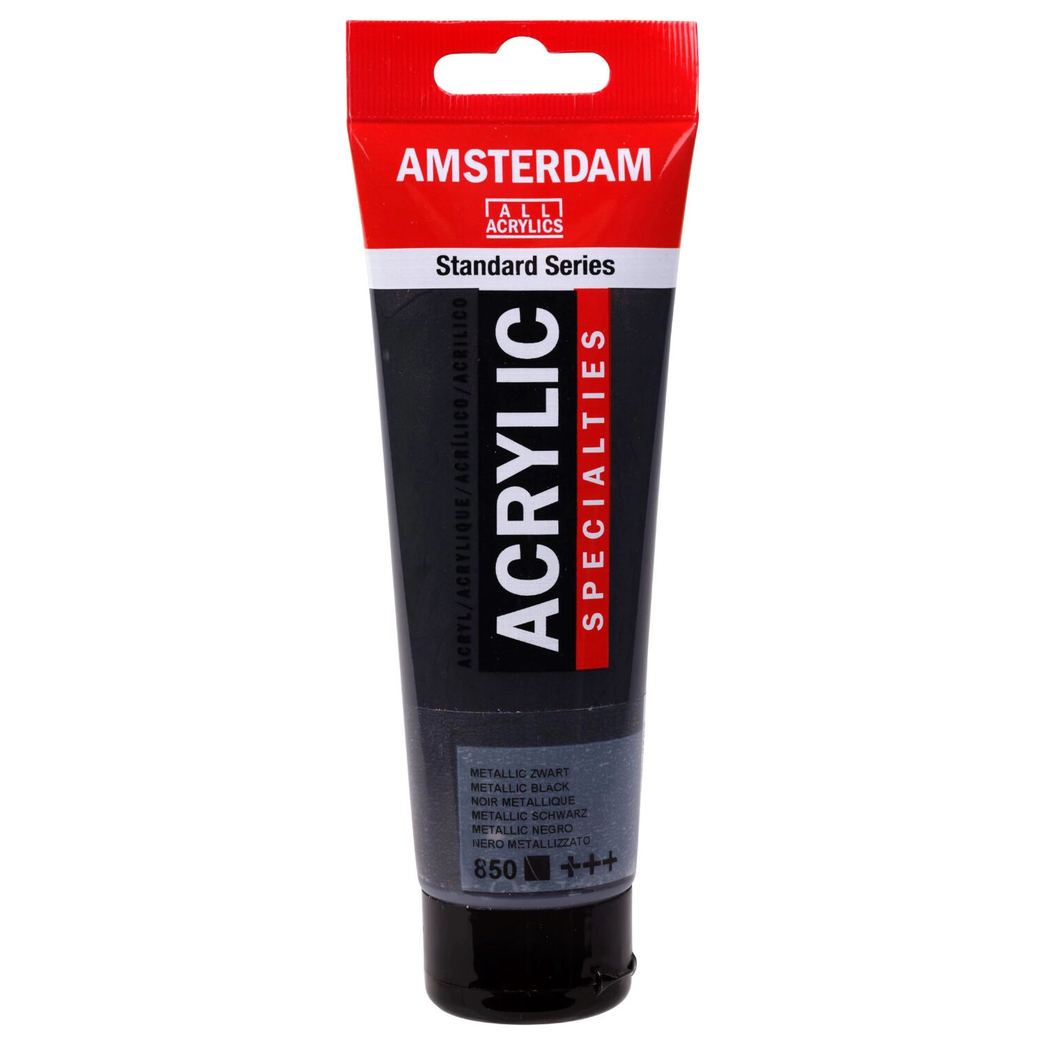 NEU Amsterdam Acrylfarbe, 120 ml, Metallic Schwarz