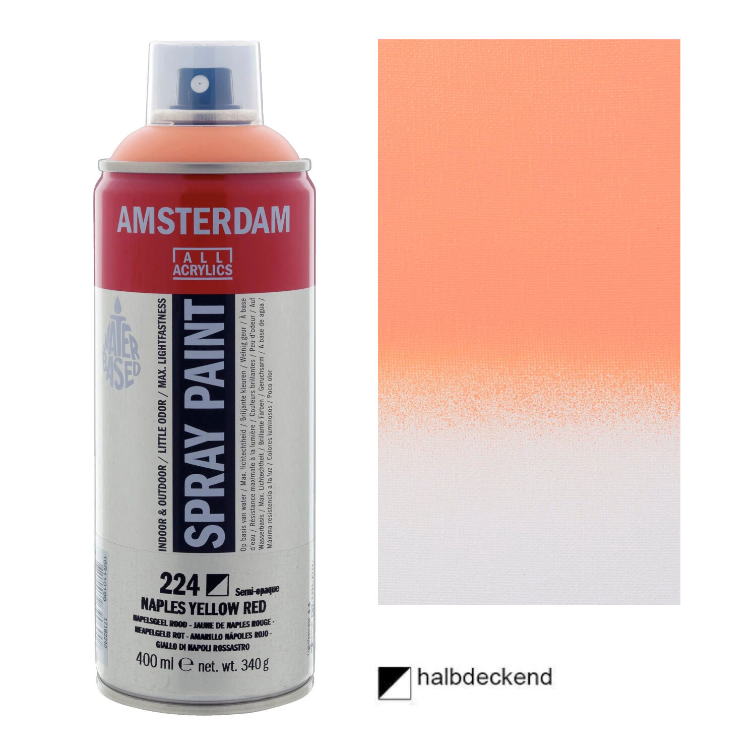 Amsterdam Sprhfarbe 400 ml, Neapelgelb-Rot