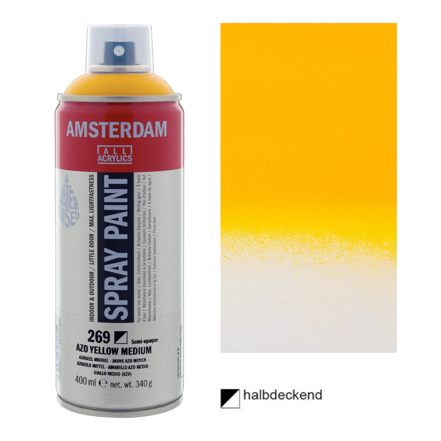 Amsterdam Sprhfarbe 400 ml, Azogelb mittel