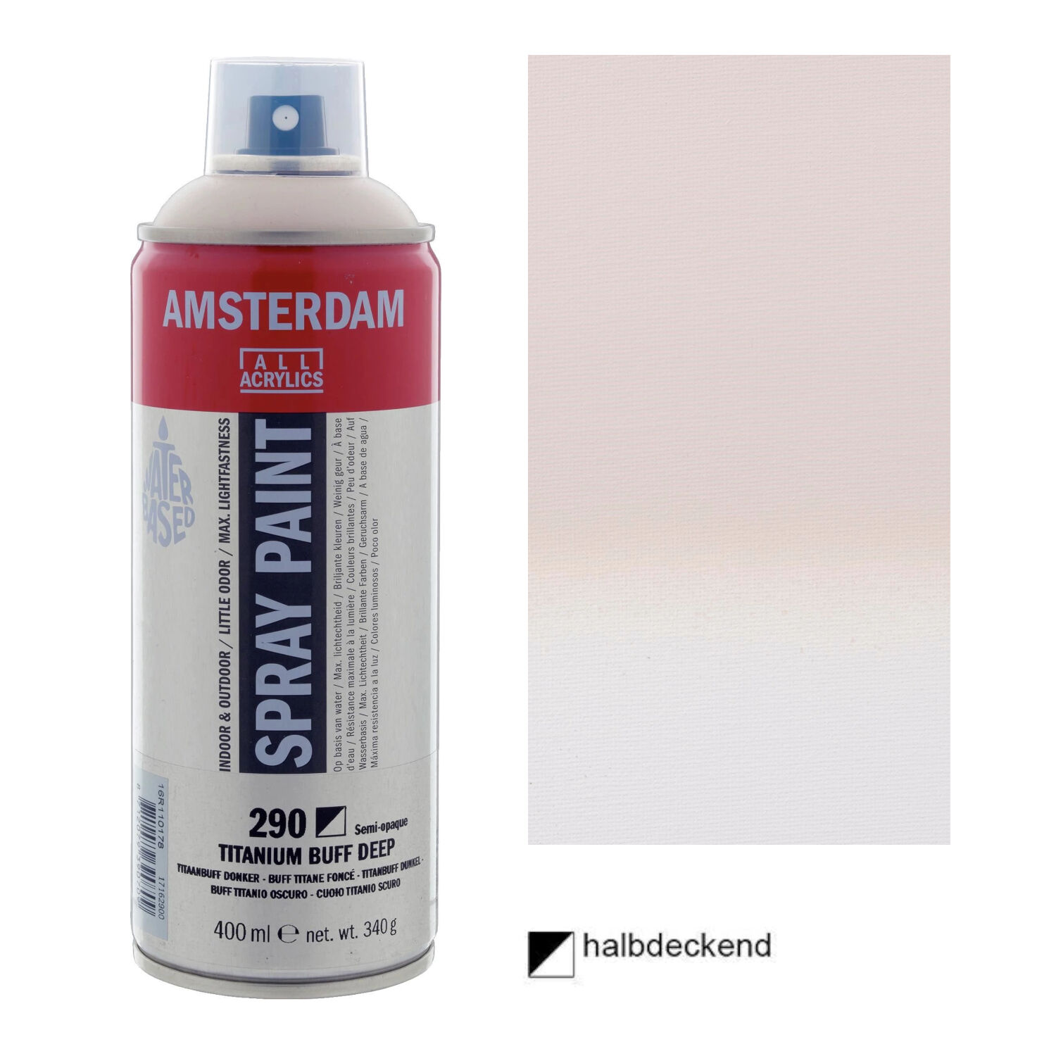Amsterdam Sprhfarbe 400 ml, Titanbuff dunkel