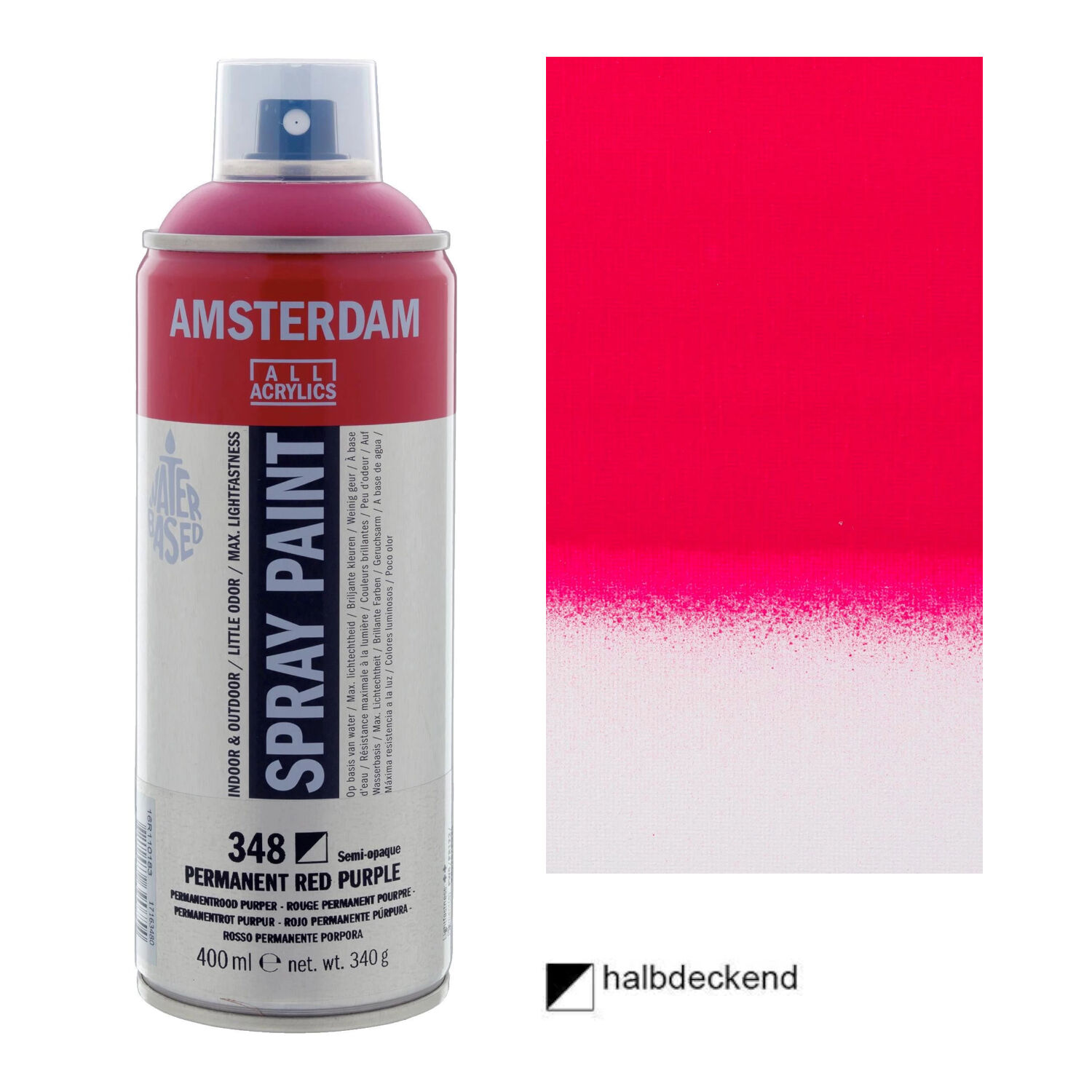 Amsterdam Sprühfarbe 400 ml, Permanentrot Purpur