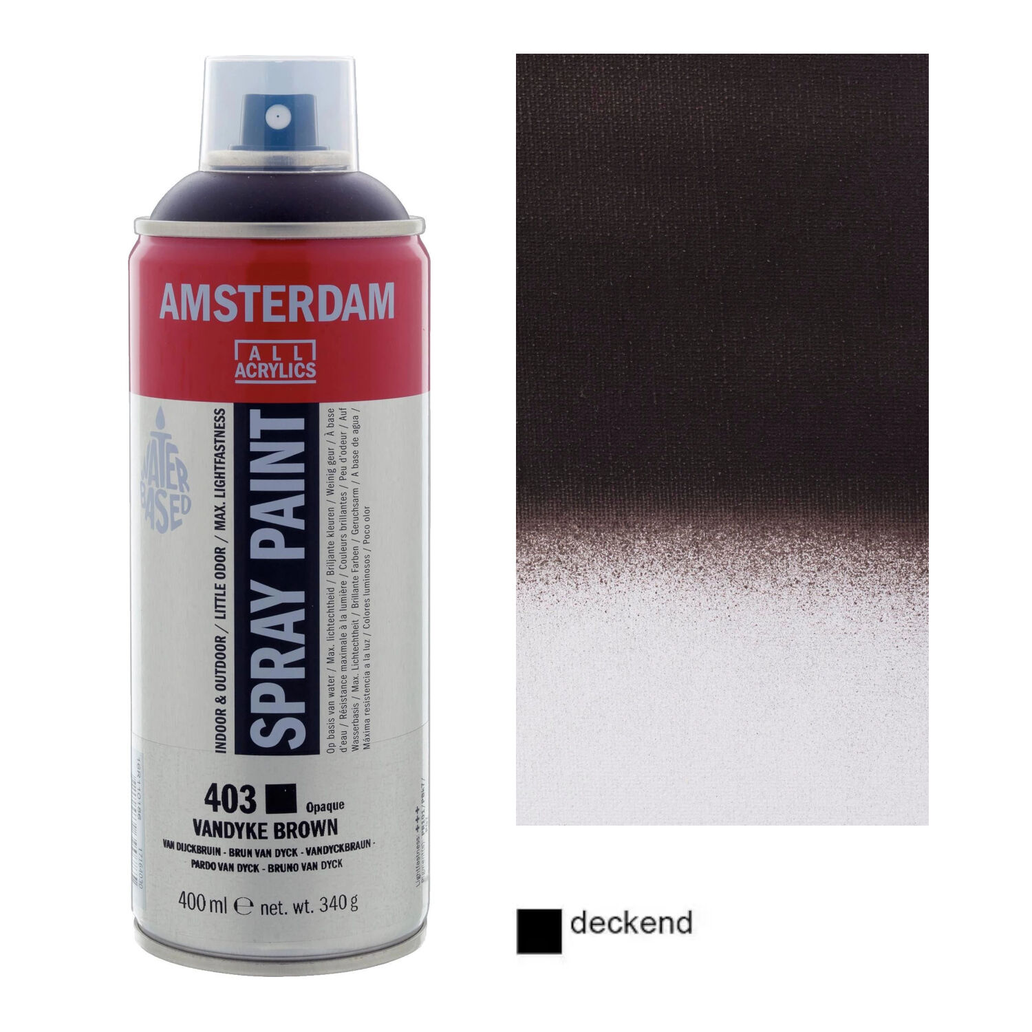 Amsterdam Sprhfarbe 400 ml, Vandyckbraun