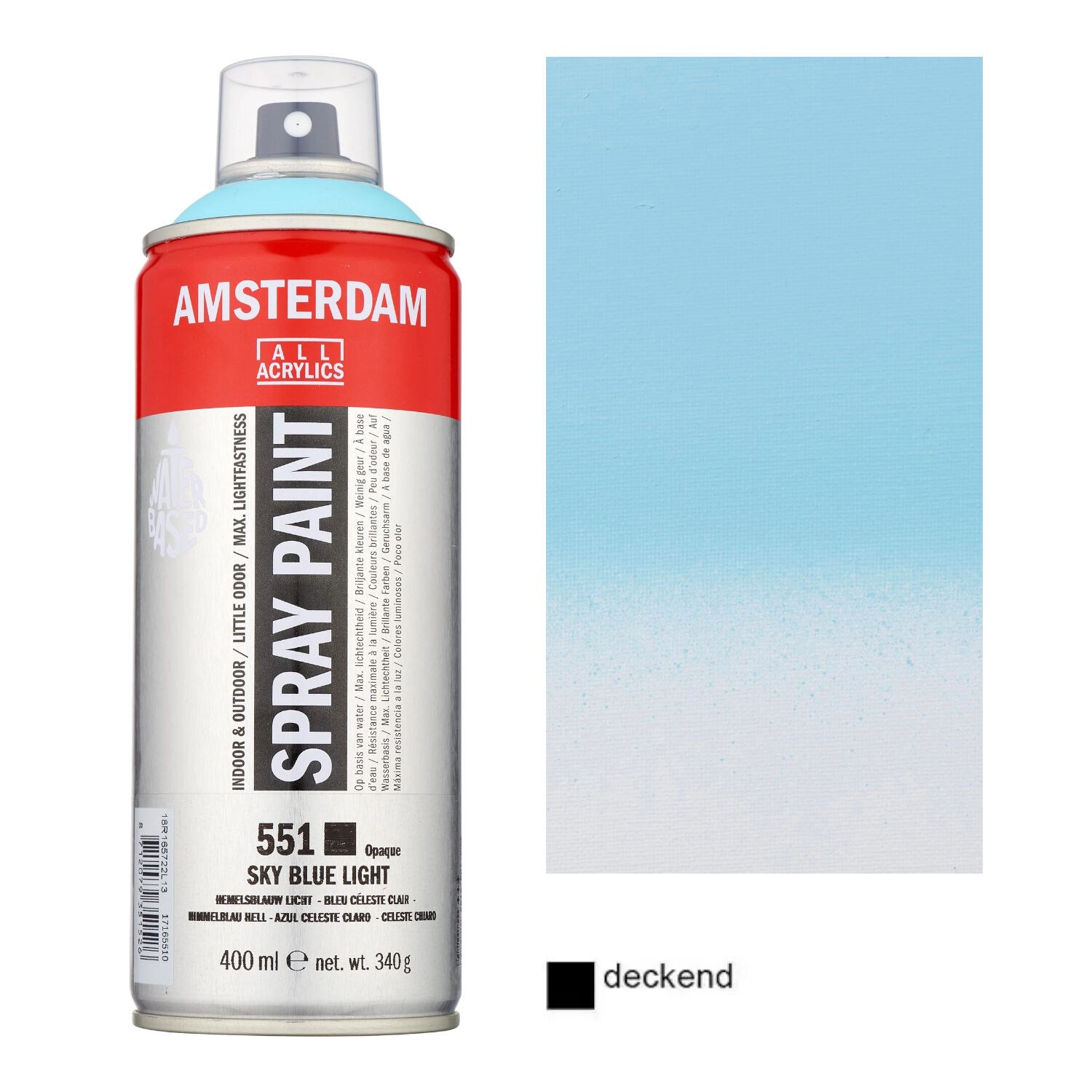 Amsterdam Sprhfarbe 400 ml, Himmelblau Hell