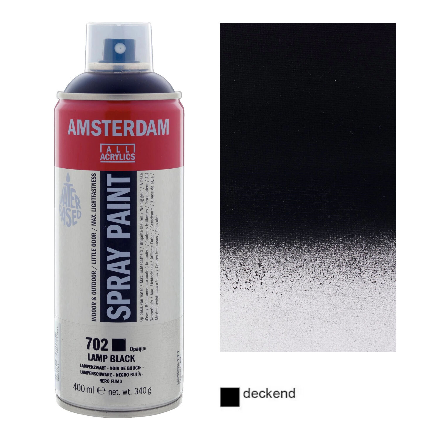 Amsterdam Sprhfarbe 400 ml, Lampenschwarz