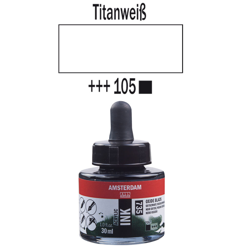 SALE Amsterdam Acryl Ink, 30 ml, Titanwei