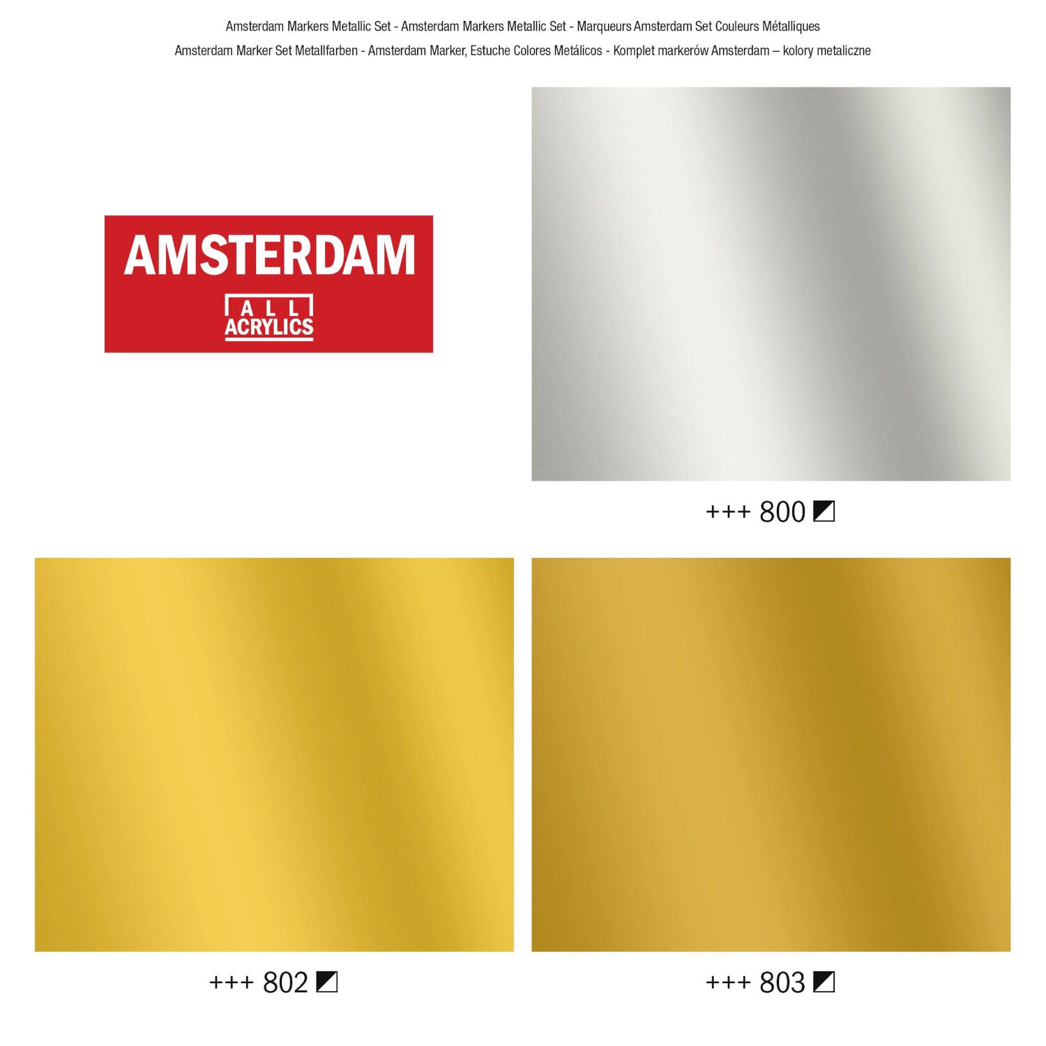 Amsterdam Marker Set Metallfarben, 3 x 4 mm Bild 3