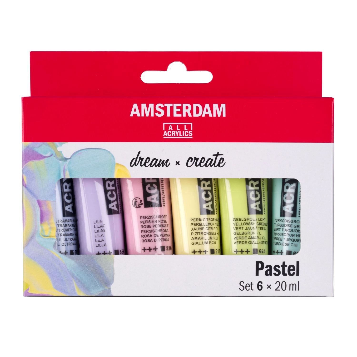 Amsterdam Acrylfarben Pastellset, 6 x 20 ml