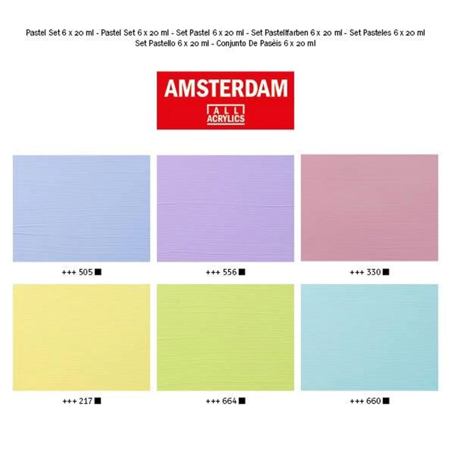 Amsterdam Acrylfarben Pastellset, 6 x 20 ml Bild 2