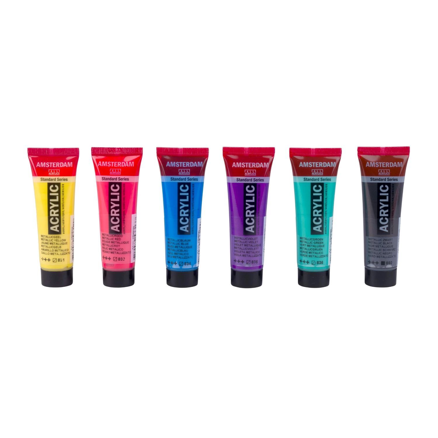 Amsterdam Acrylfarben Metallic-Set Colorful, 6 x 20 ml Bild 3