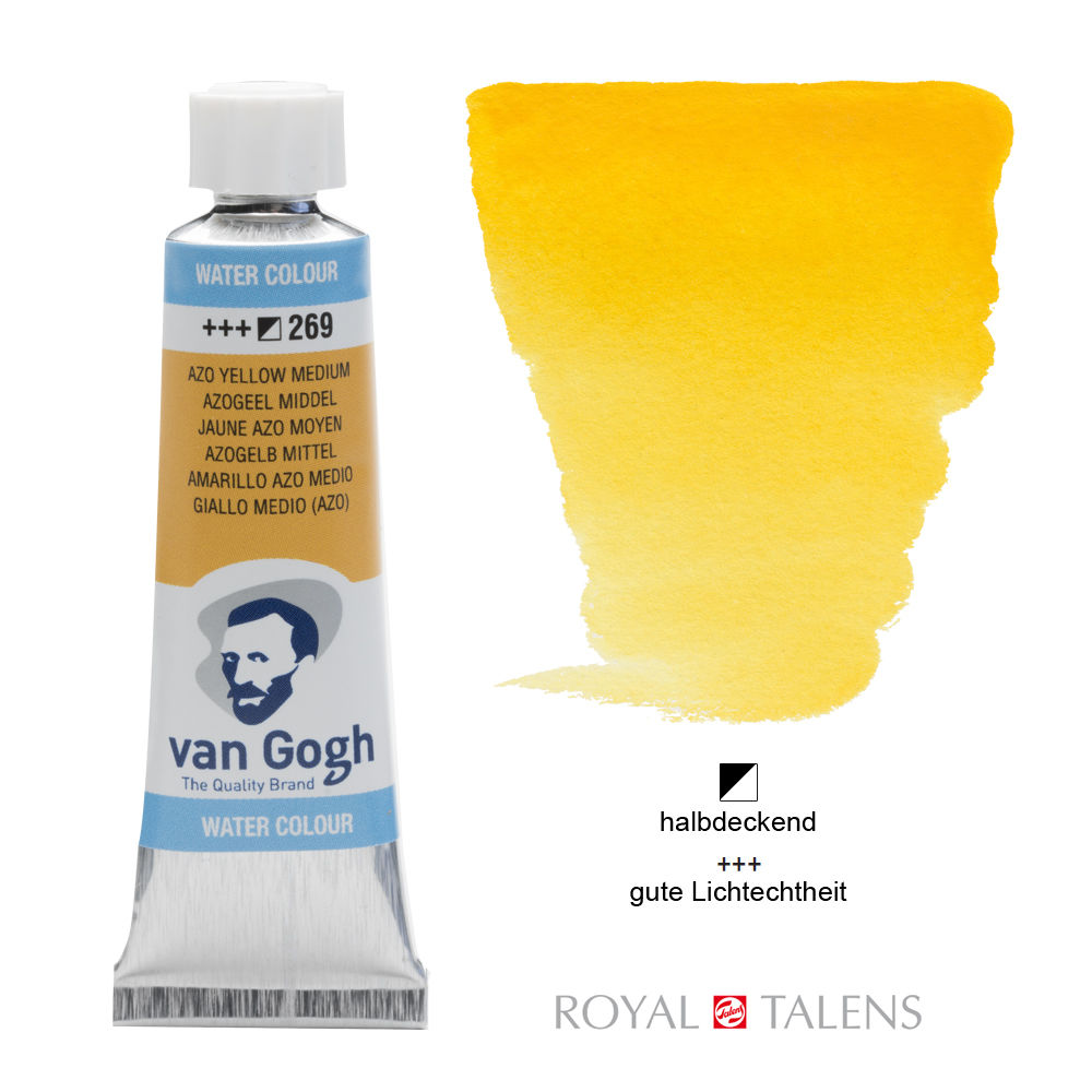 Van Gogh Aquarellfarbe 10ml, Azogelb Mittel