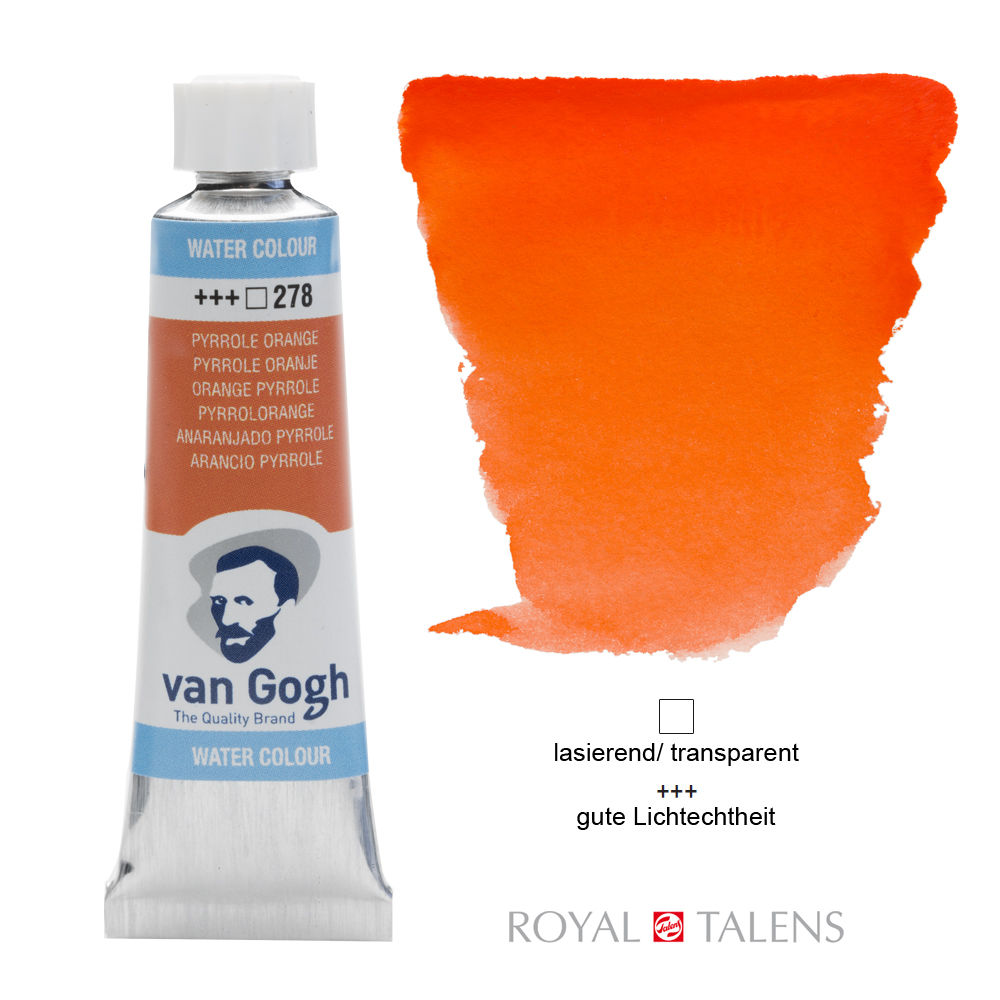 Van Gogh Aquarellfarbe 10ml, Pyrrolorange