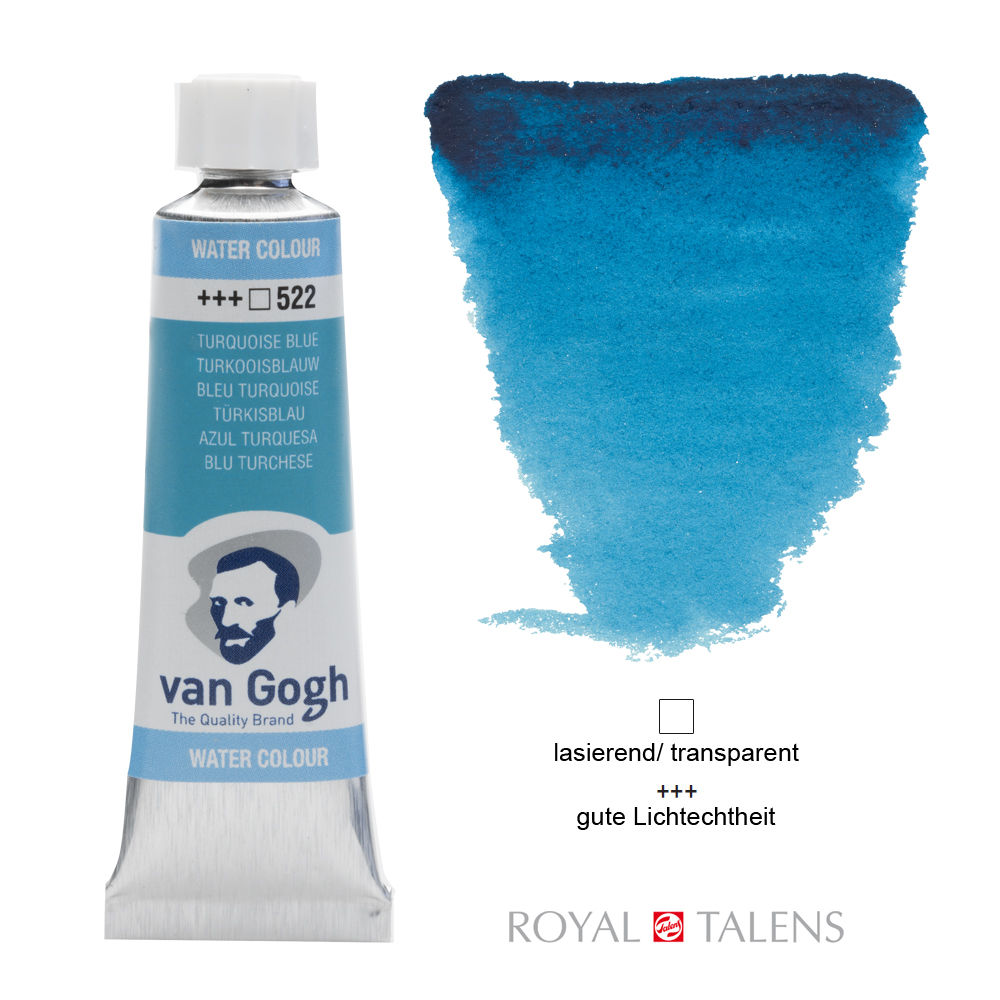 Van Gogh Aquarellfarbe 10ml, Türkisblau