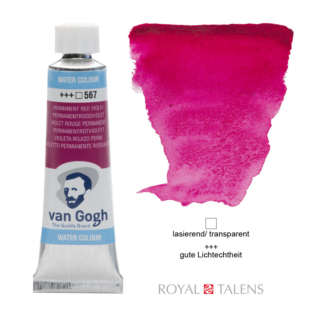 Van Gogh Aquarellfarbe 10ml Perm. Rotviolett