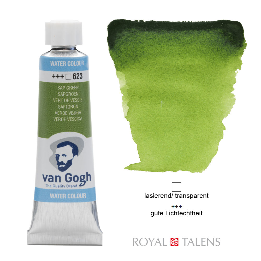 Van Gogh Aquarellfarbe 10ml, Saftgrün