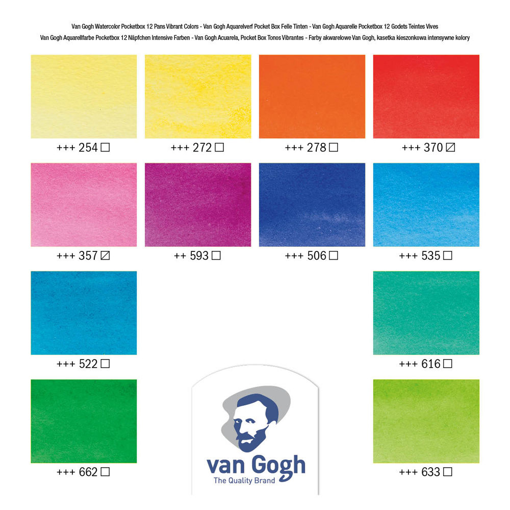 Van Gogh Aquarell Pocketbox, 12 Npfe Intensiv Bild 3