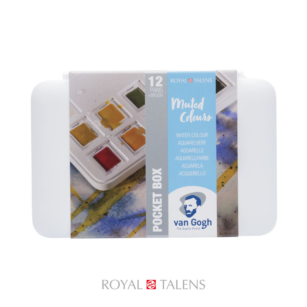 Van Gogh Aquarell Pocketbox, 12 Npfe Muted