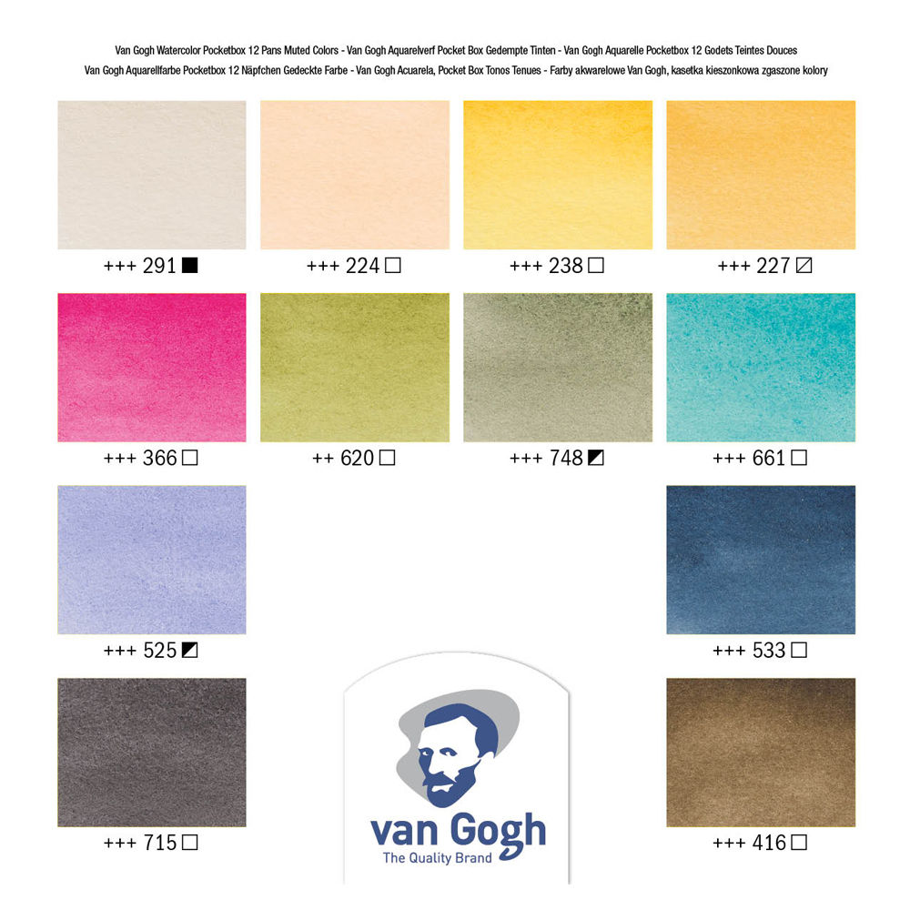 Van Gogh Aquarell Pocketbox, 12 Npfe Muted Bild 3